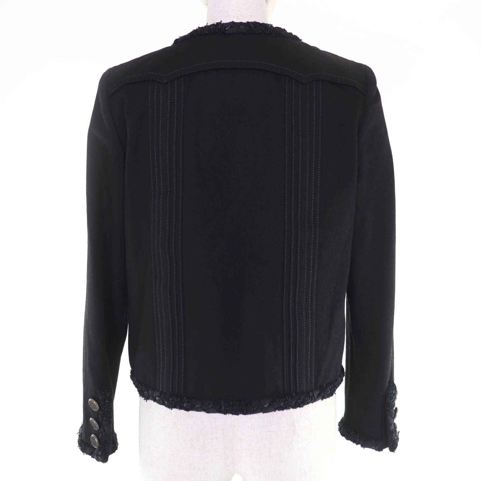 Chanel Chanel CHANEL Denim Cotton Jacket Textile Outerwear P55644 DUTY FREE for USA Size ONE SIZE - 3 Thumbnail