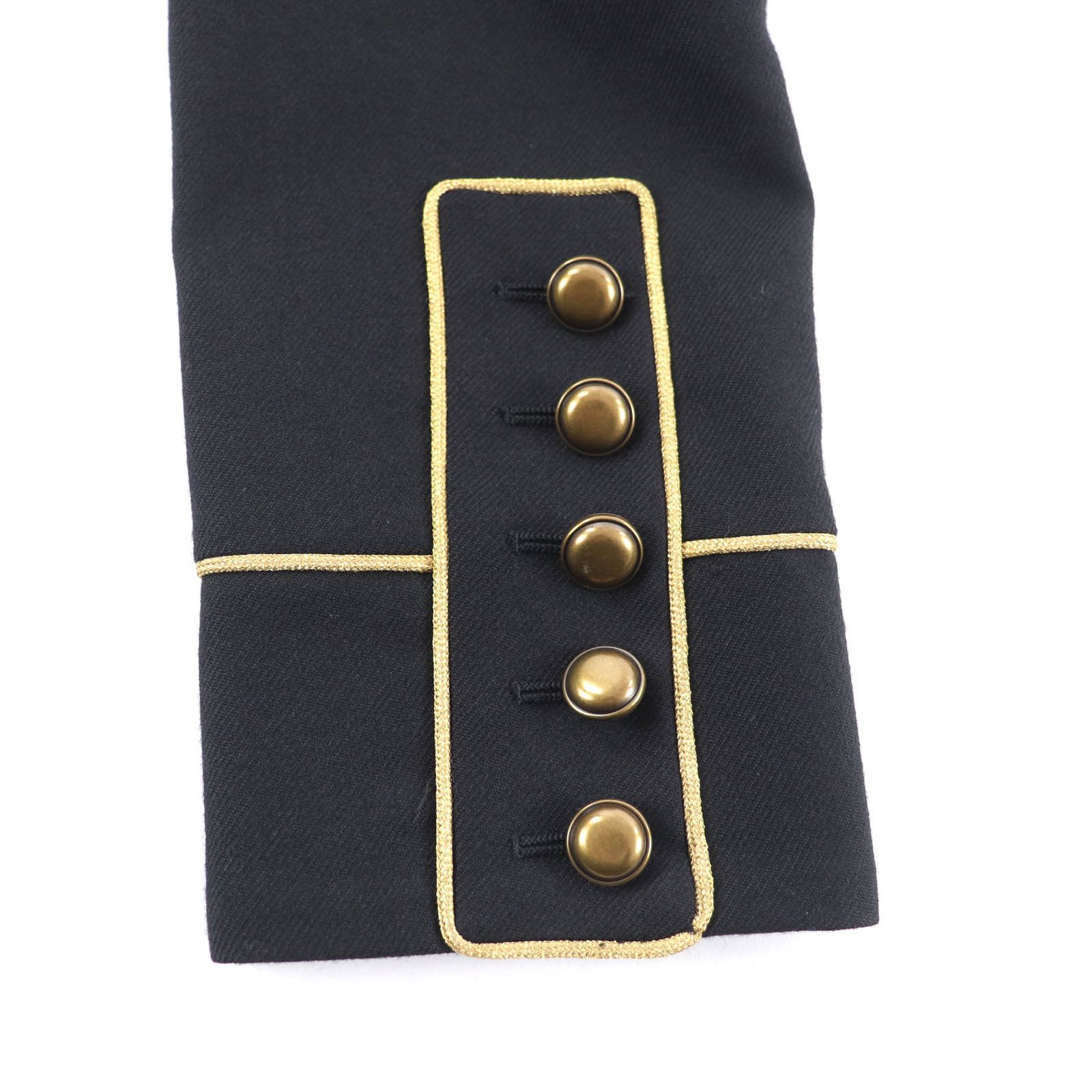 Yves Saint Laurent Yves Saint Laurent Saint Laurent Paris Eddie's Napoleon Wool Coat Textile Outerwear 413428 DUTY FREE for USA Size ONE SIZE - 6 Thumbnail