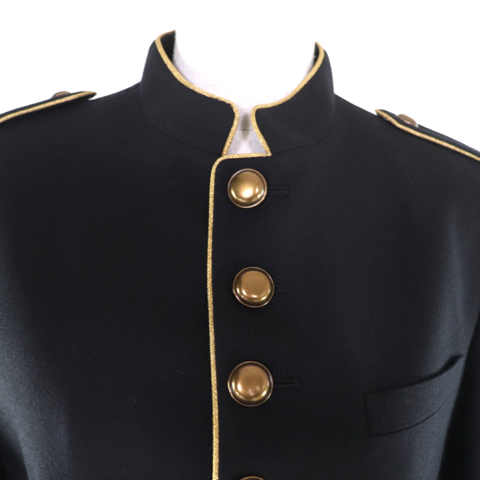 Yves Saint Laurent Yves Saint Laurent Saint Laurent Paris Eddie's Napoleon Wool Coat Textile Outerwear 413428 DUTY FREE for USA Size ONE SIZE - 4 Thumbnail