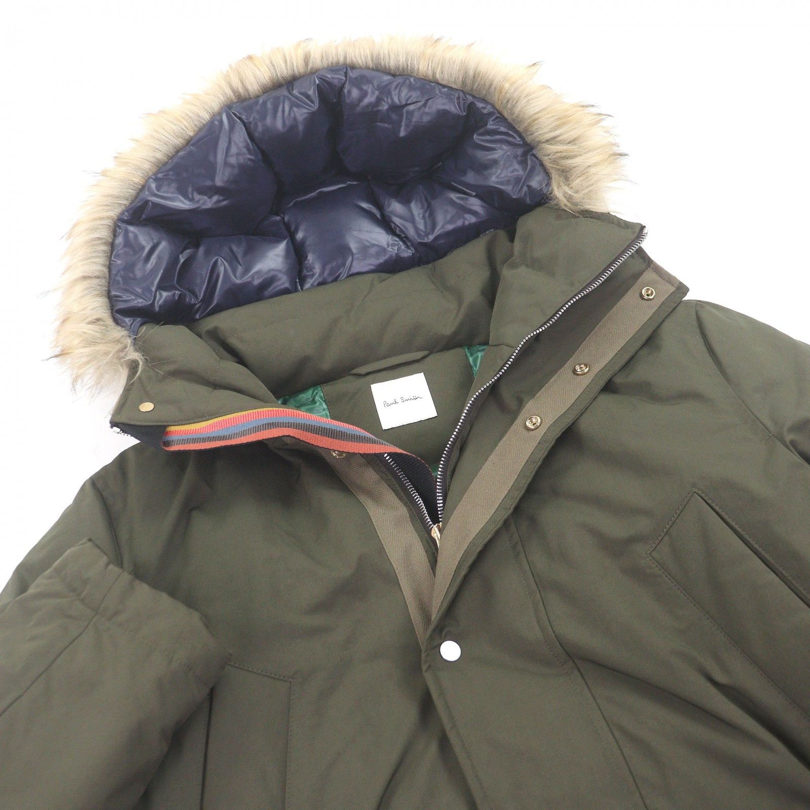 Paul Smith Paul Smith Paul Smith French Down Hooded Down Coat Plastic / Synthetic Outerwear DUTY FREE for USA Size ONE SIZE - 2 Thumbnail