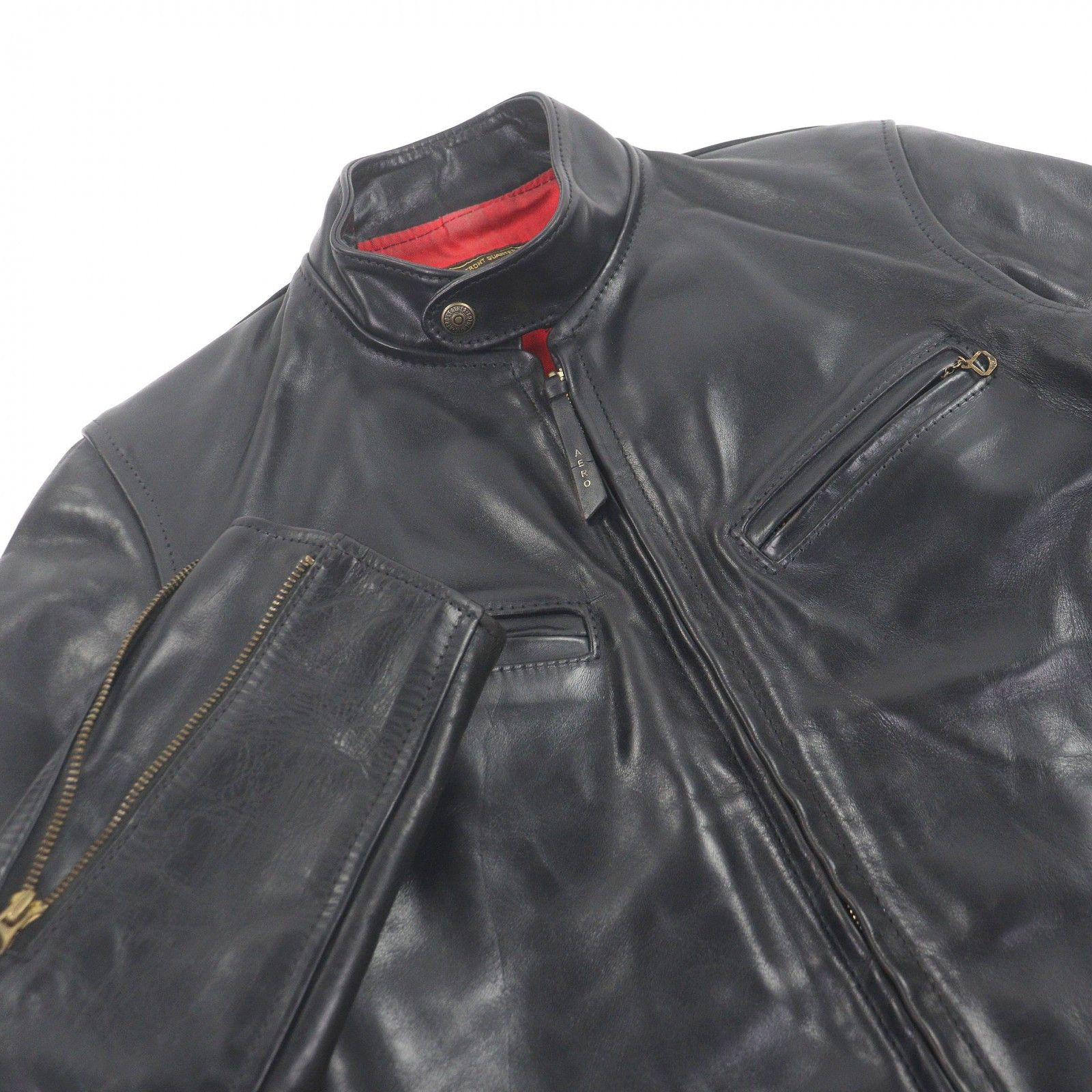 Other Other AERO LEATHER Board Racer Horsehide Jacket Leather Outerwear DUTY FREE for USA Size ONE SIZE - 2 Thumbnail