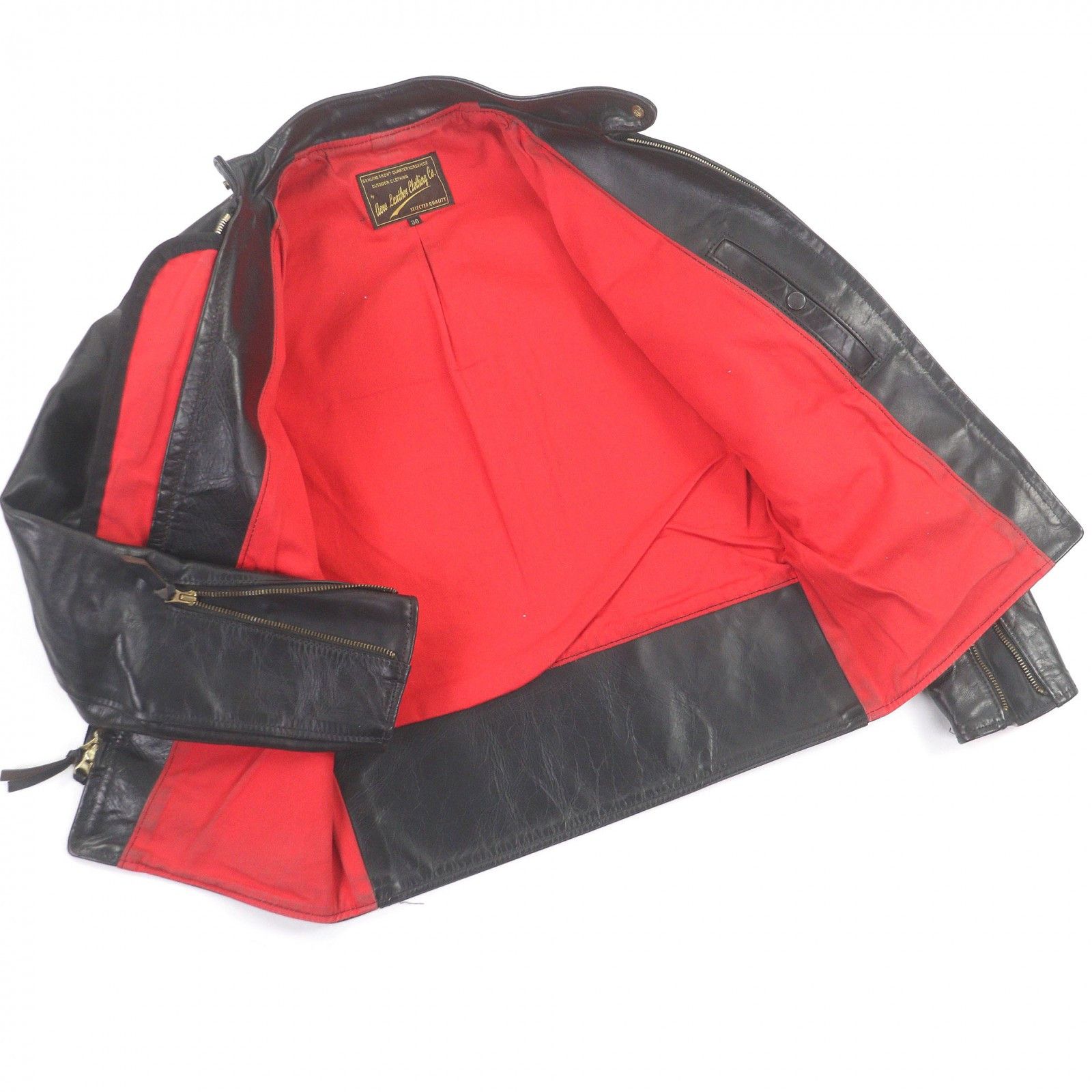 Other Other AERO LEATHER Board Racer Horsehide Jacket Leather Outerwear DUTY FREE for USA Size ONE SIZE - 3 Thumbnail