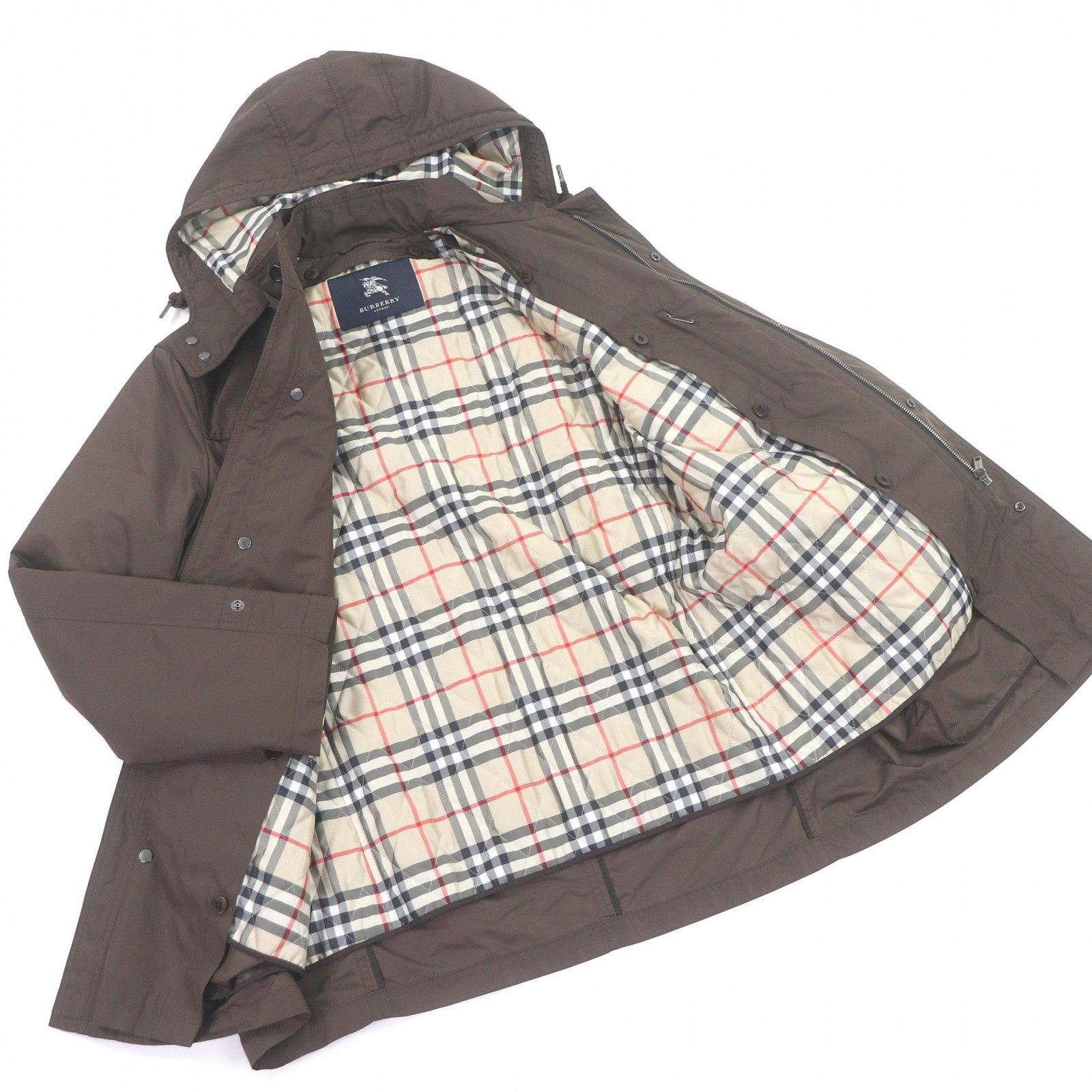 Burberry Burberry Burberry London Nylon Leather Hooded Jacket Textile Outerwear DUTY FREE for USA Size ONE SIZE - 3 Thumbnail