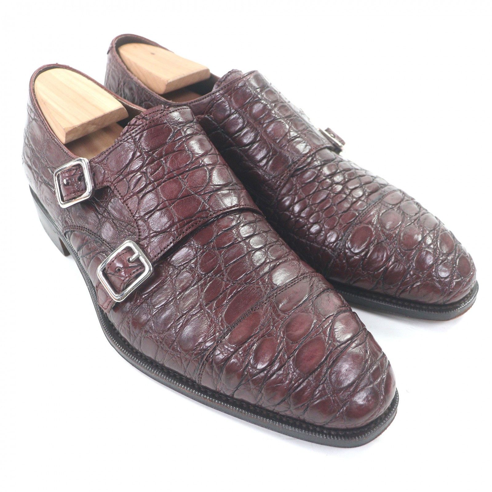 Other Other CARMINA Crocodile Goodyear Double Monk Strap Dress Shoes Leather Shoes DUTY FREE for USA Size ONE SIZE - 2 Thumbnail