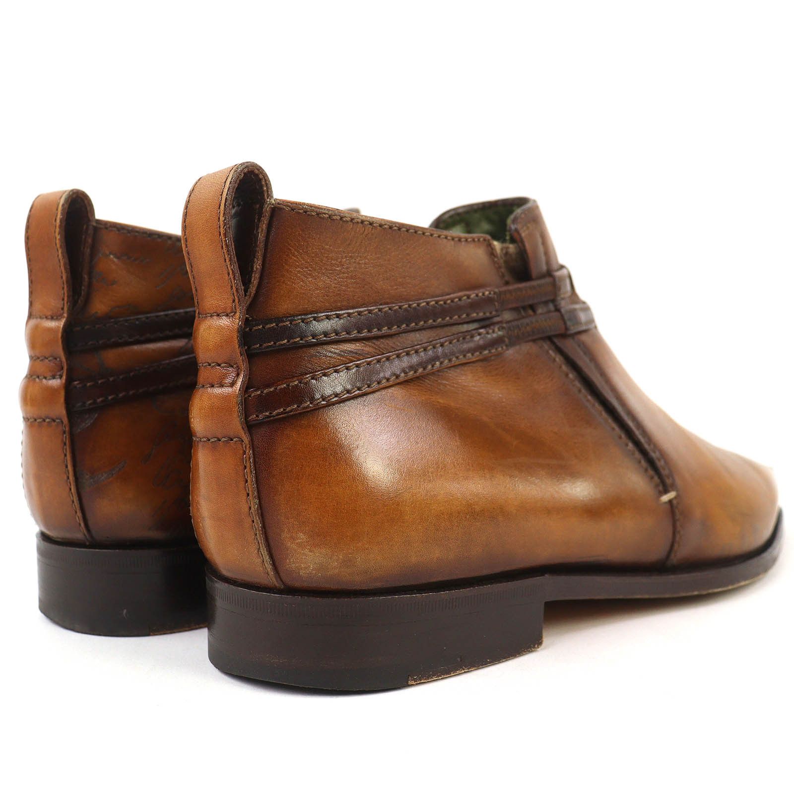 Berluti Berluti Berluti Olga Period Scars Calligraphy Demesure Leather Ankle Boots Leather Shoes DUTY FREE for USA Size ONE SIZE - 5 Thumbnail