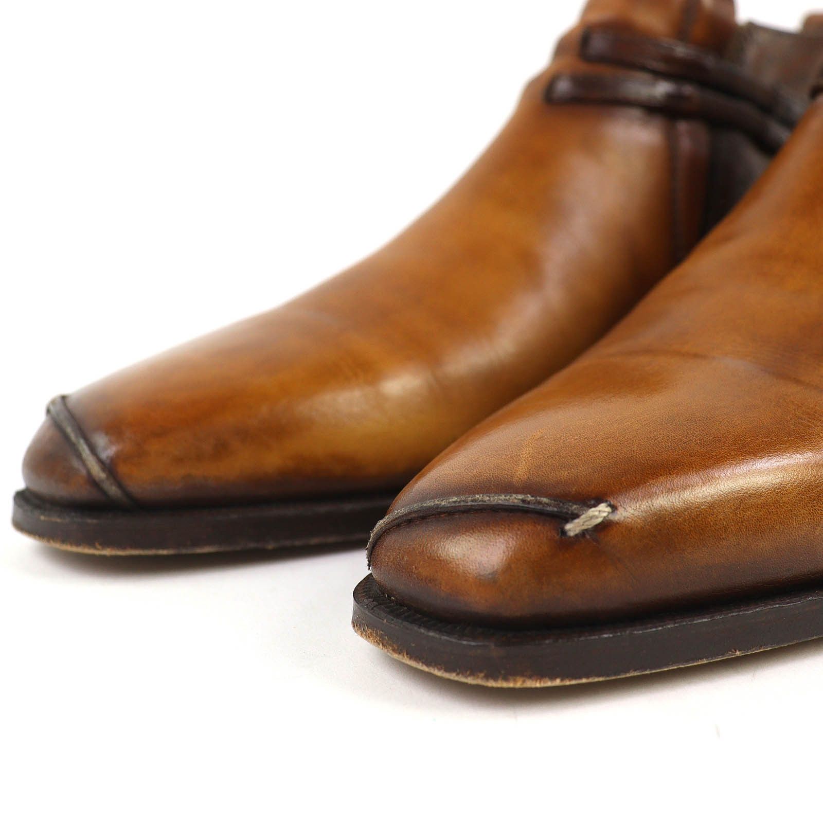 Berluti Berluti Berluti Olga Period Scars Calligraphy Demesure Leather Ankle Boots Leather Shoes DUTY FREE for USA Size ONE SIZE - 6 Thumbnail