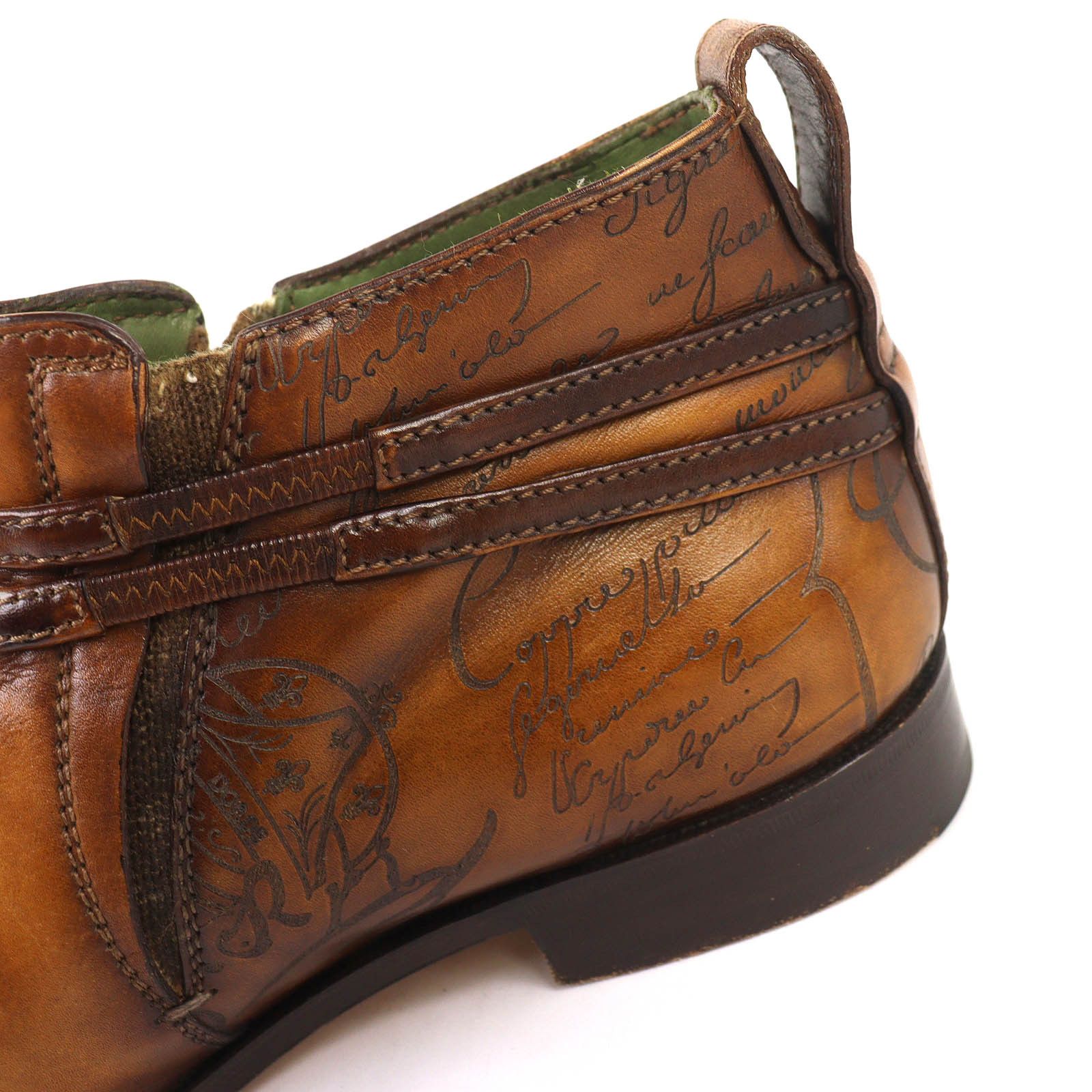 Berluti Berluti Berluti Olga Period Scars Calligraphy Demesure Leather Ankle Boots Leather Shoes DUTY FREE for USA Size ONE SIZE - 7 Thumbnail