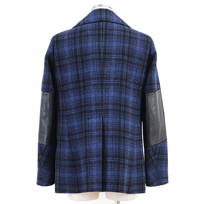 Dsquared2 Dsquared2 DSQUARED2 P Coat Wool Cow Leather Coat Textile Outerwear DUTY FREE for USA Size ONE SIZE - 5 Thumbnail