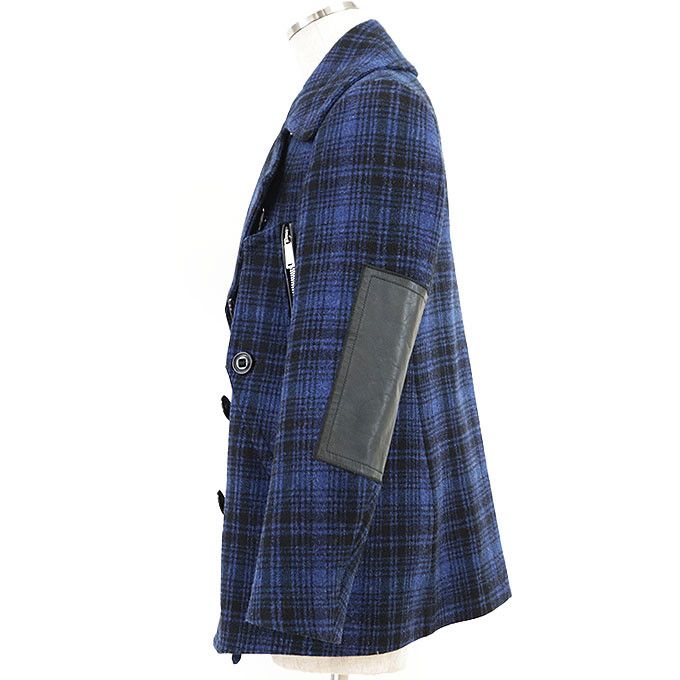 Dsquared2 Dsquared2 DSQUARED2 P Coat Wool Cow Leather Coat Textile Outerwear DUTY FREE for USA Size ONE SIZE - 4 Thumbnail