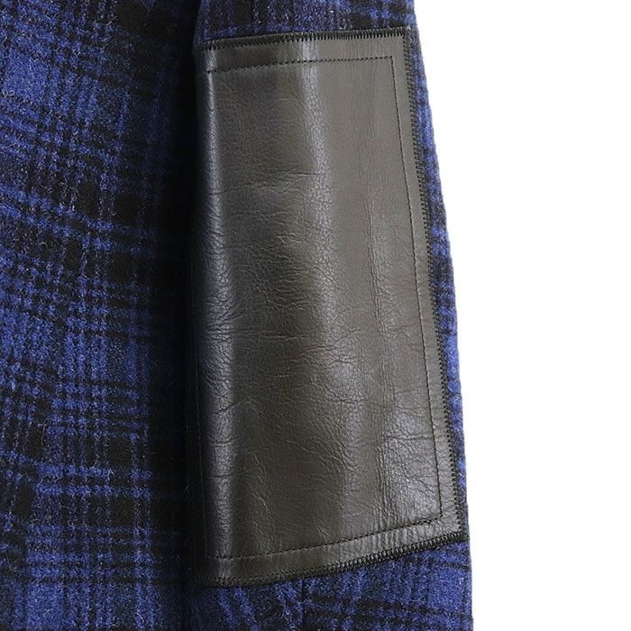Dsquared2 Dsquared2 DSQUARED2 P Coat Wool Cow Leather Coat Textile Outerwear DUTY FREE for USA Size ONE SIZE - 6 Thumbnail