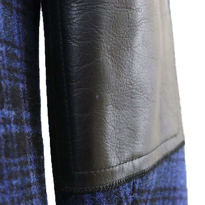 Dsquared2 Dsquared2 DSQUARED2 P Coat Wool Cow Leather Coat Textile Outerwear DUTY FREE for USA Size ONE SIZE - 7 Thumbnail