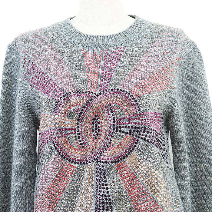 Chanel Chanel CHANEL LOOK27 Cashmere Sweater Textile Tops P73896 DUTY FREE for USA Size ONE SIZE - 2 Thumbnail