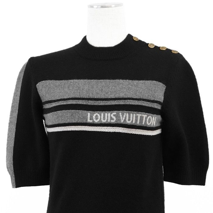 Louis Vuitton Louis Vuitton Louis Vuitton Signature Intarsia Cashmere Dress Textile Dresses DUTY FREE for USA Size ONE SIZE - 2 Thumbnail