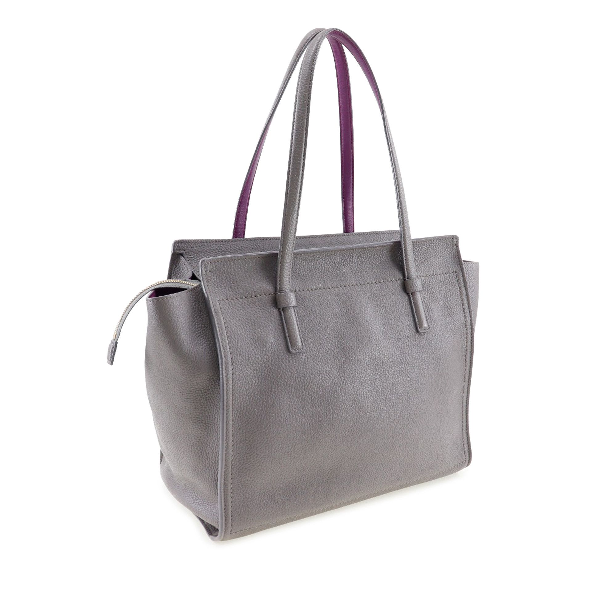 Salvatore Ferragamo Salvatore Ferragamo Medium Pebbled Calfskin Amy Tote Size ONE SIZE - 2 Thumbnail