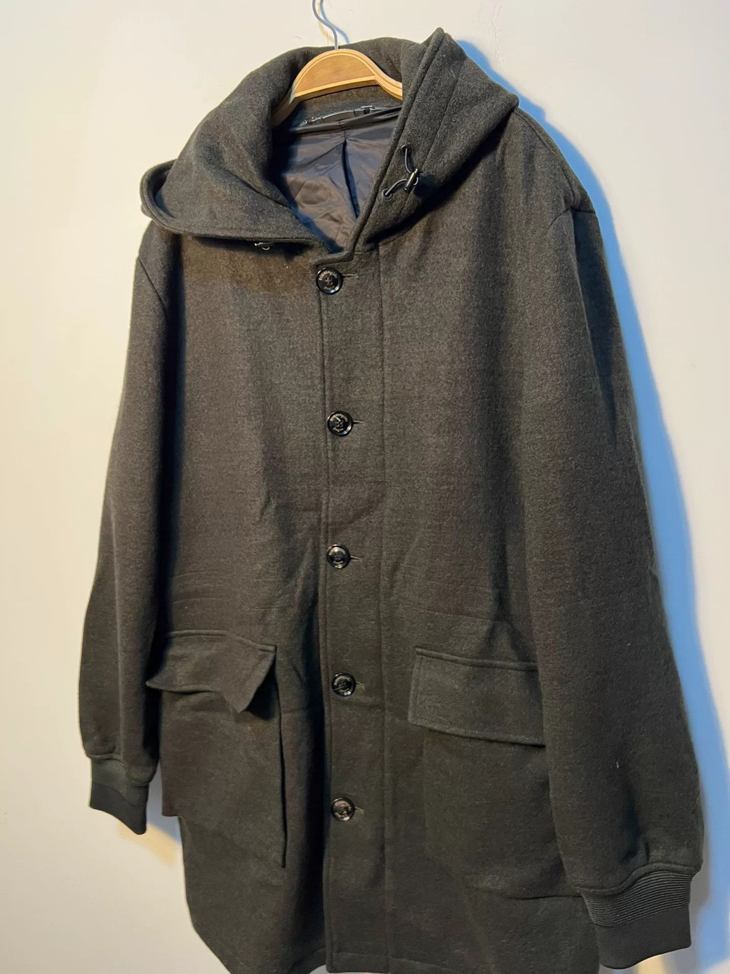 Ermenegildo Zegna Zegna Men's Wool Coat in Dark Green Size US L / EU 52-54 / 3 - 2 Thumbnail