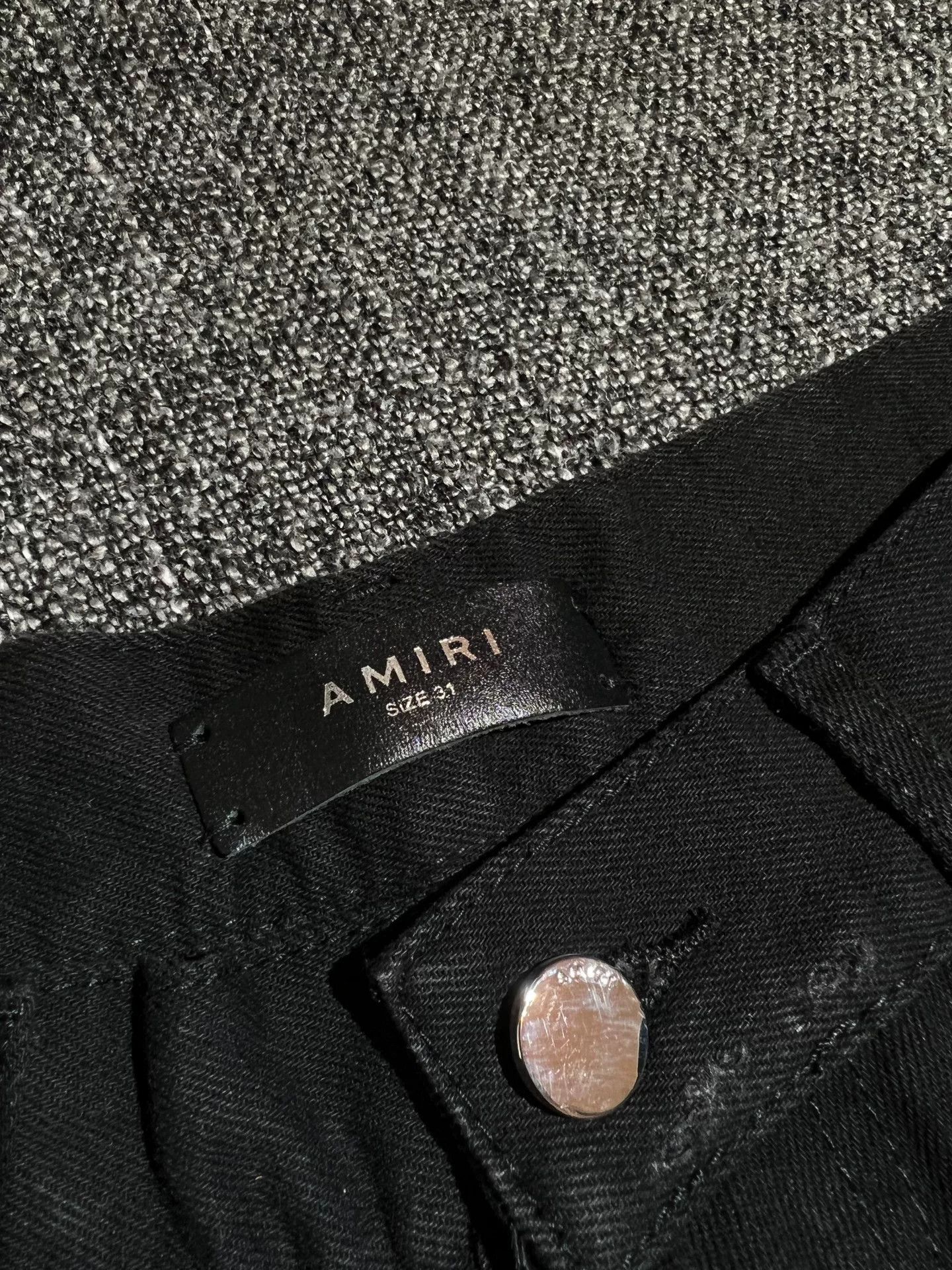 Amiri Amiri Men's Black Denim Jeans Size US 31 - 6 Thumbnail