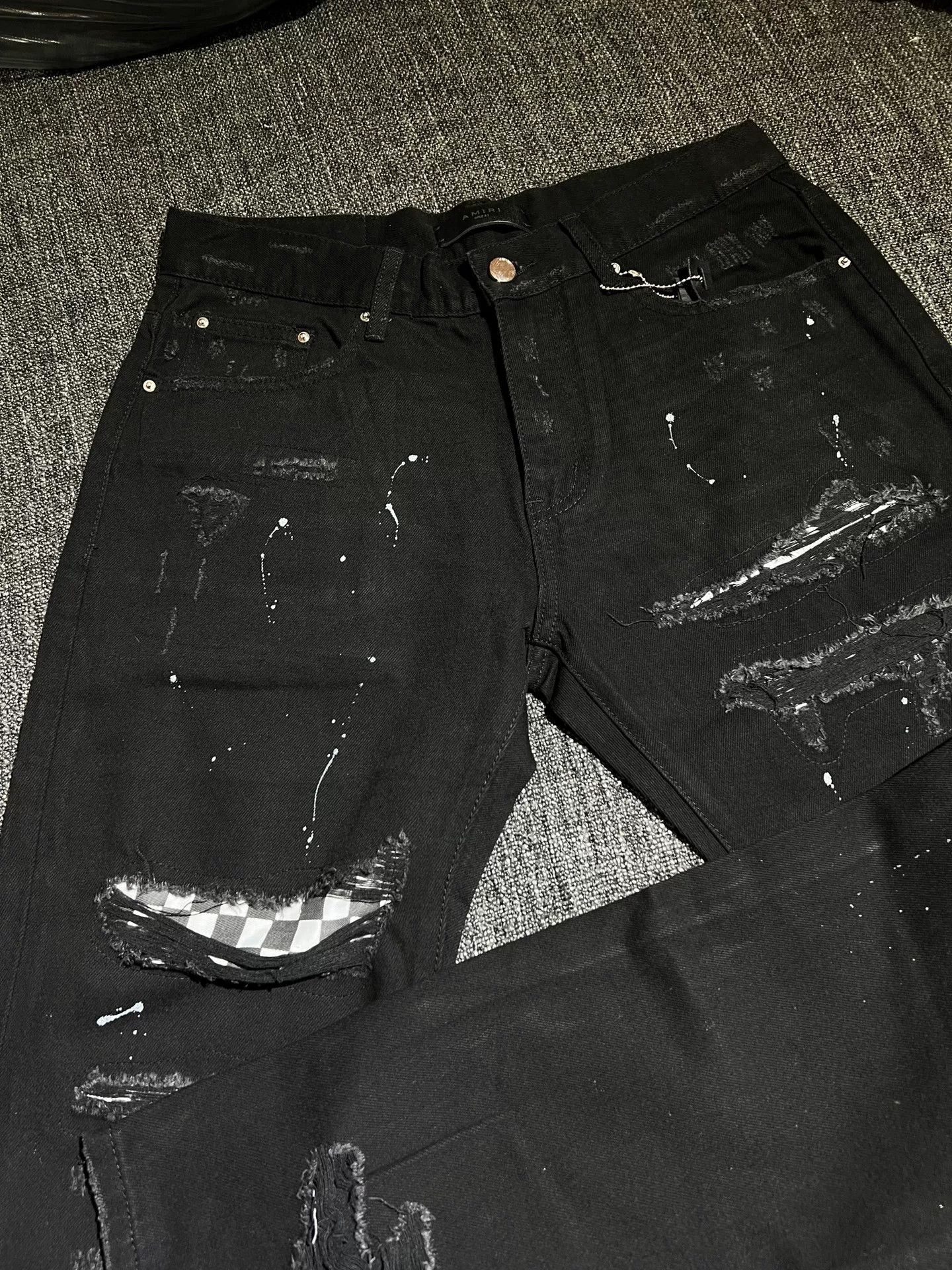 Amiri Amiri Men's Black Denim Jeans Size US 31 - 4 Thumbnail