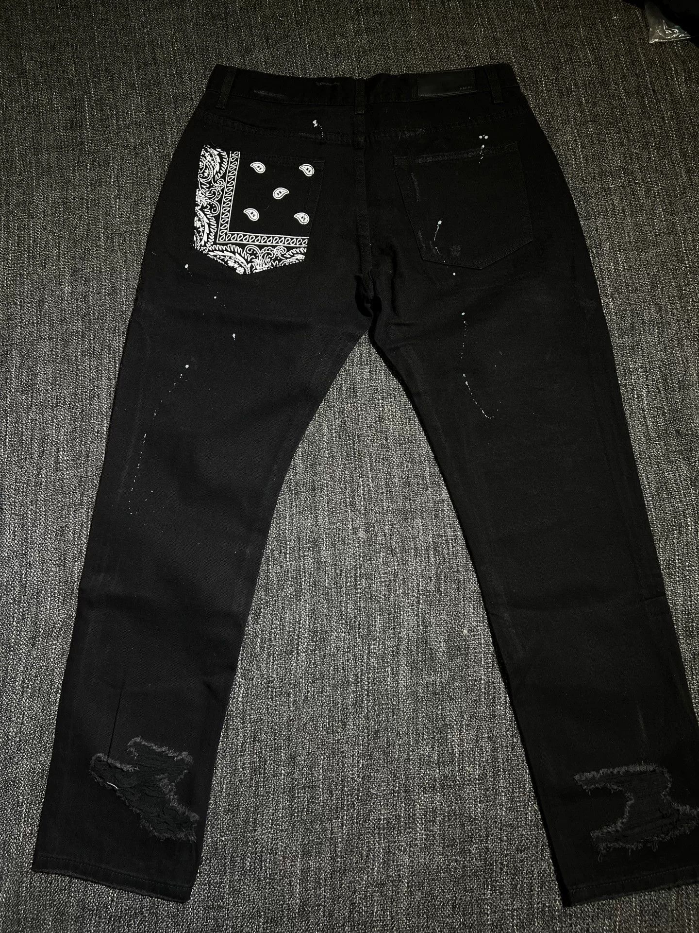 Amiri Amiri Men's Black Denim Jeans Size US 31 - 2 Thumbnail