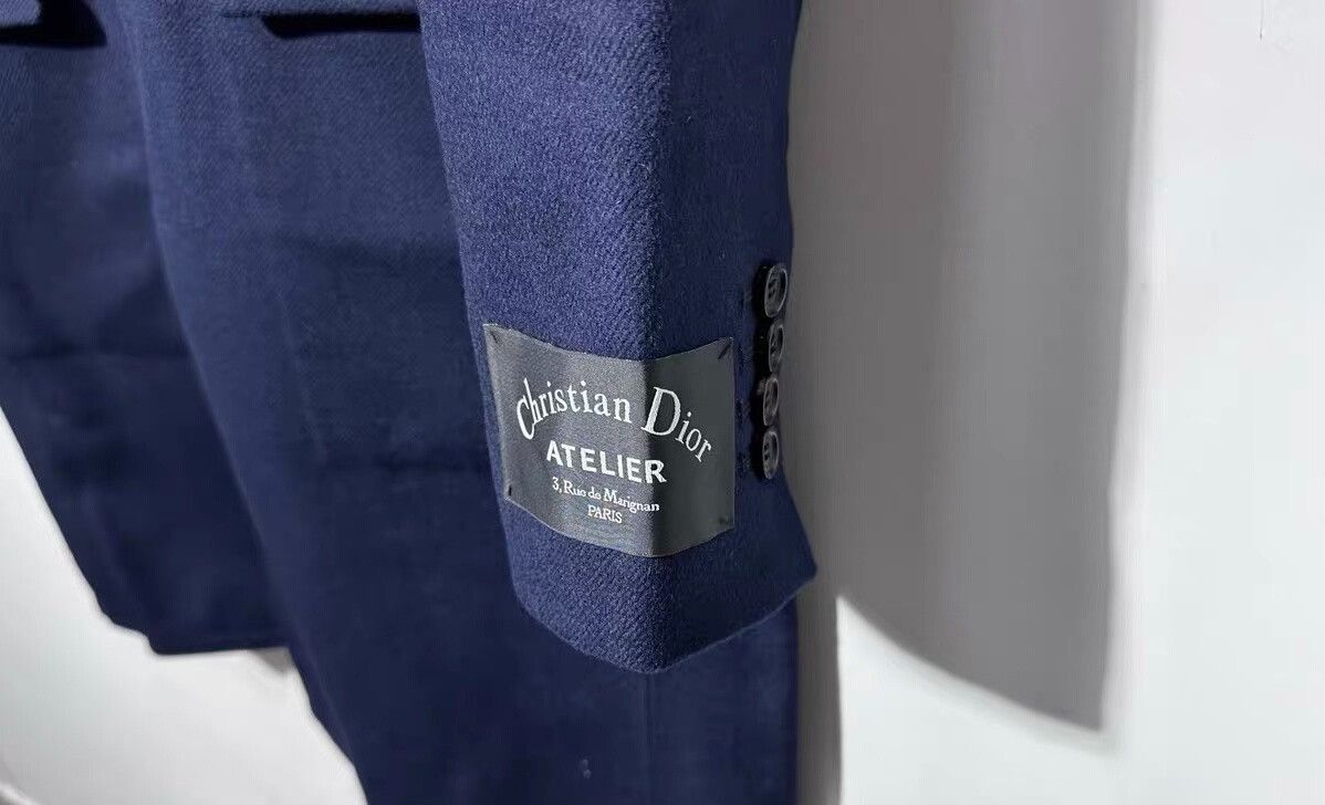 Dior Dior Cashmere Overcoat in Blue Size US L / EU 52-54 / 3 - 3 Thumbnail
