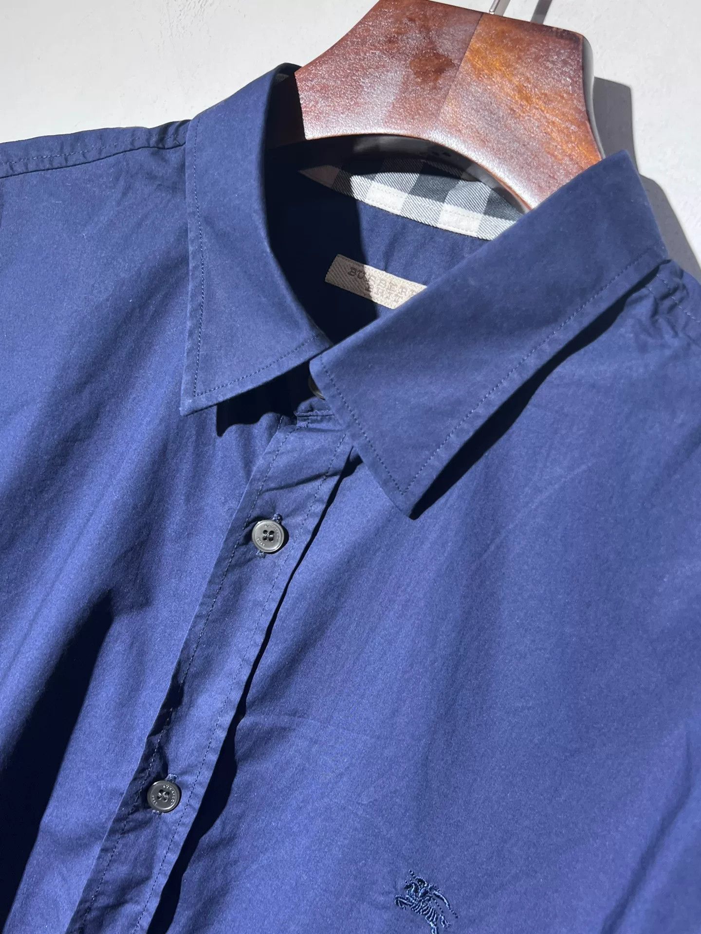 Burberry Burberry Classic Blue Business Shirt Size US XL / EU 56 / 4 - 4 Thumbnail