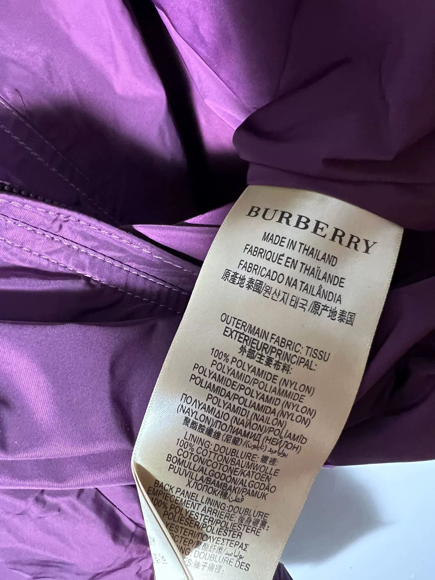Burberry Burberry Men's Purple Jacket Size US M / EU 48-50 / 2 - 8 Thumbnail