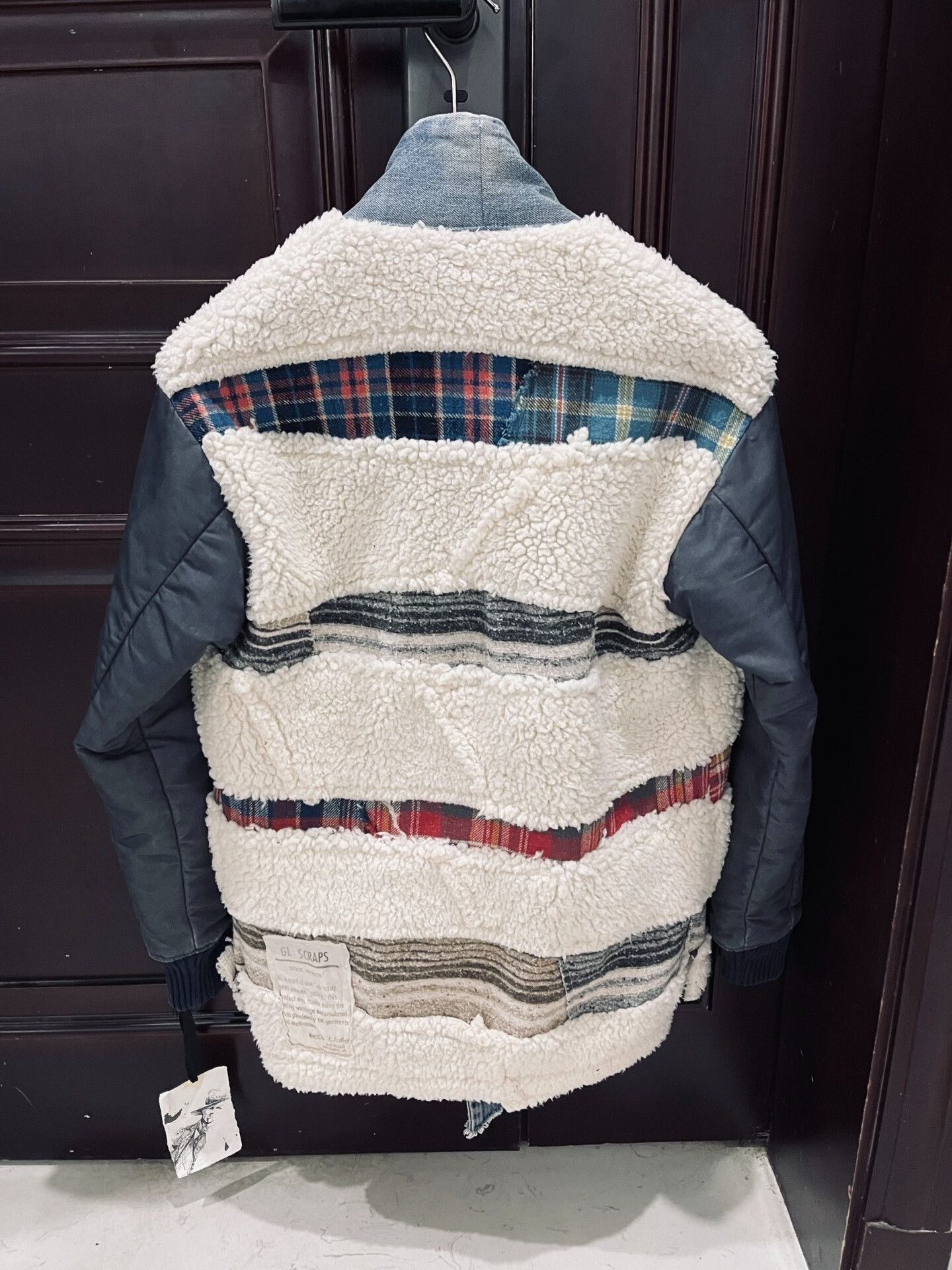 Greg Lauren Greg Lauren Shearling Patchwork Robe Size US XS / EU 42 / 0 - 3 Thumbnail