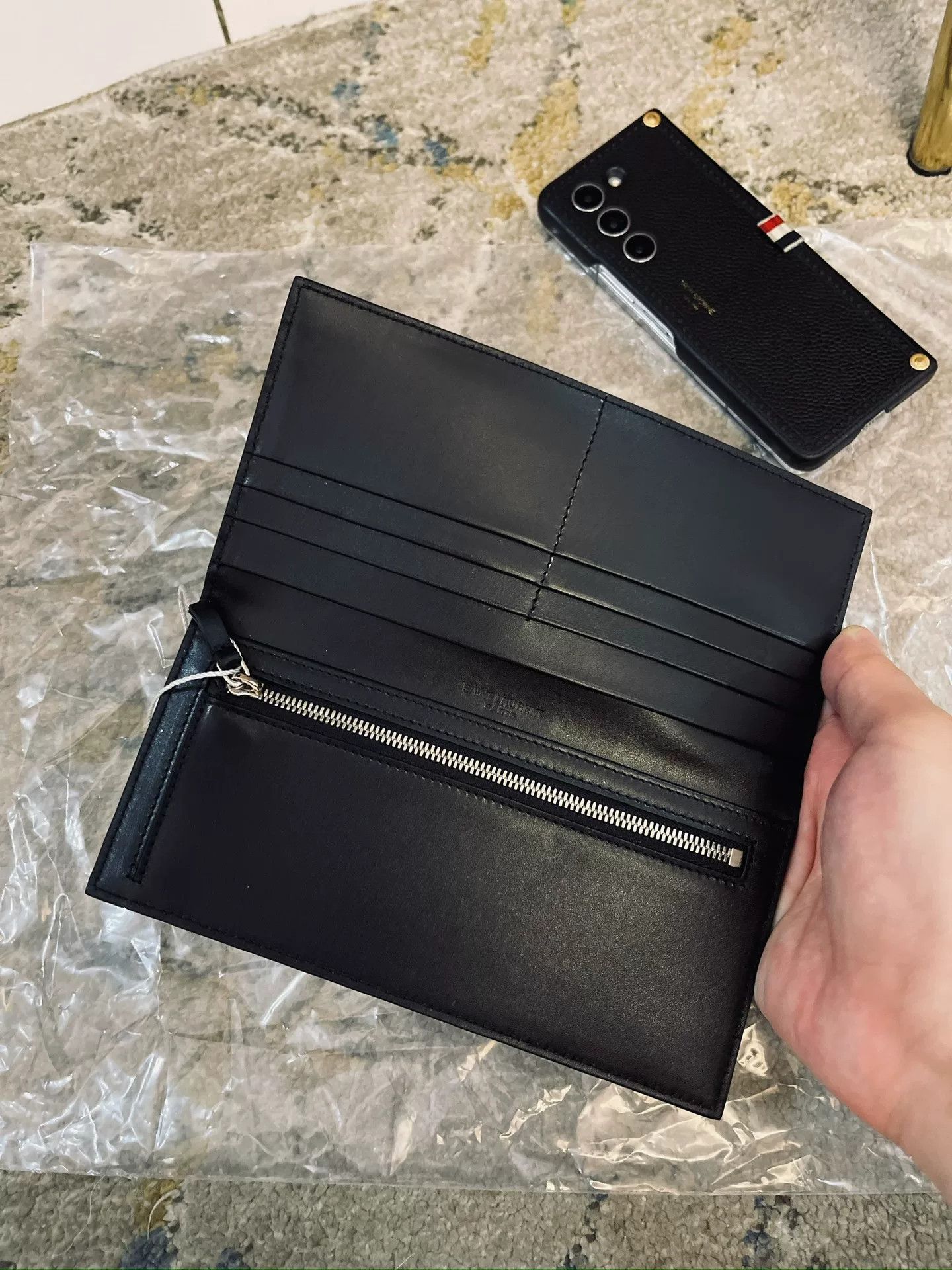 Yves Saint Laurent Saint Laurent Crocodile Long Wallet Size ONE SIZE - 3 Thumbnail