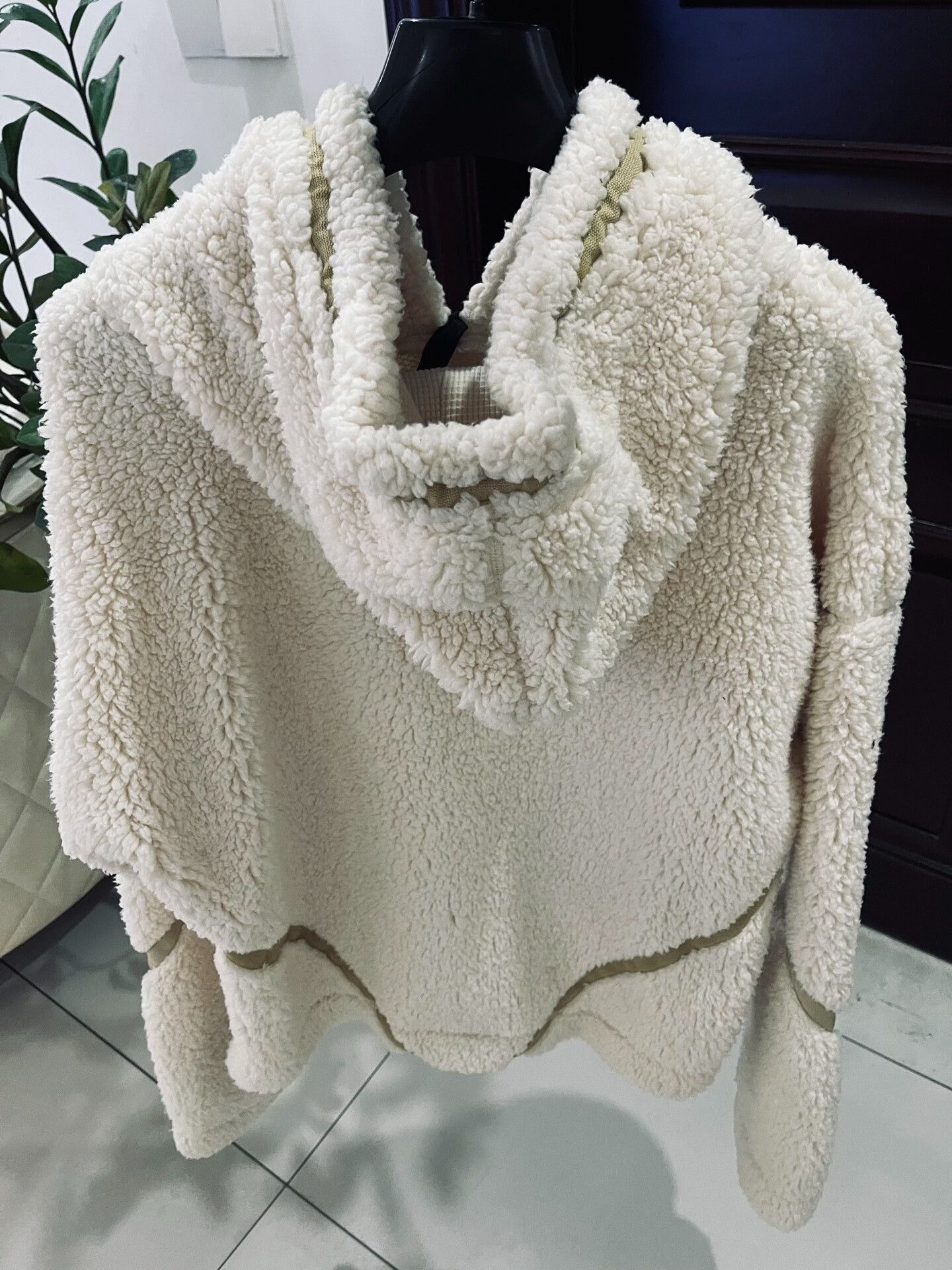 Greg Lauren GREG LAUREN Ivory Hooded Sweatshirt Size US M / EU 48-50 / 2 - 2 Thumbnail