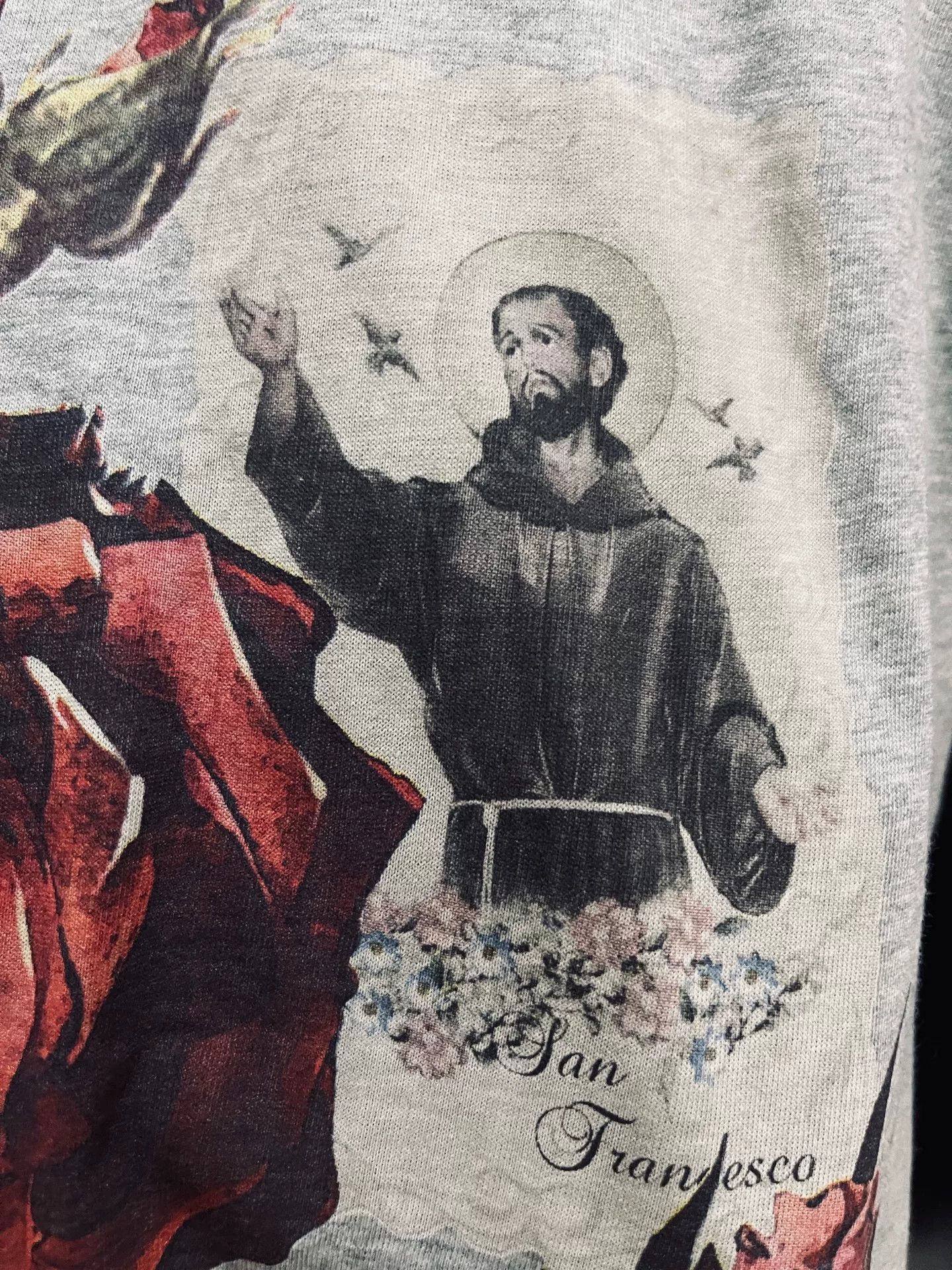 Dolce & Gabbana Dolce&Gabbana Jesus Rose Short Sleeve Shirt Size US S / EU 44-46 / 1 - 2 Thumbnail