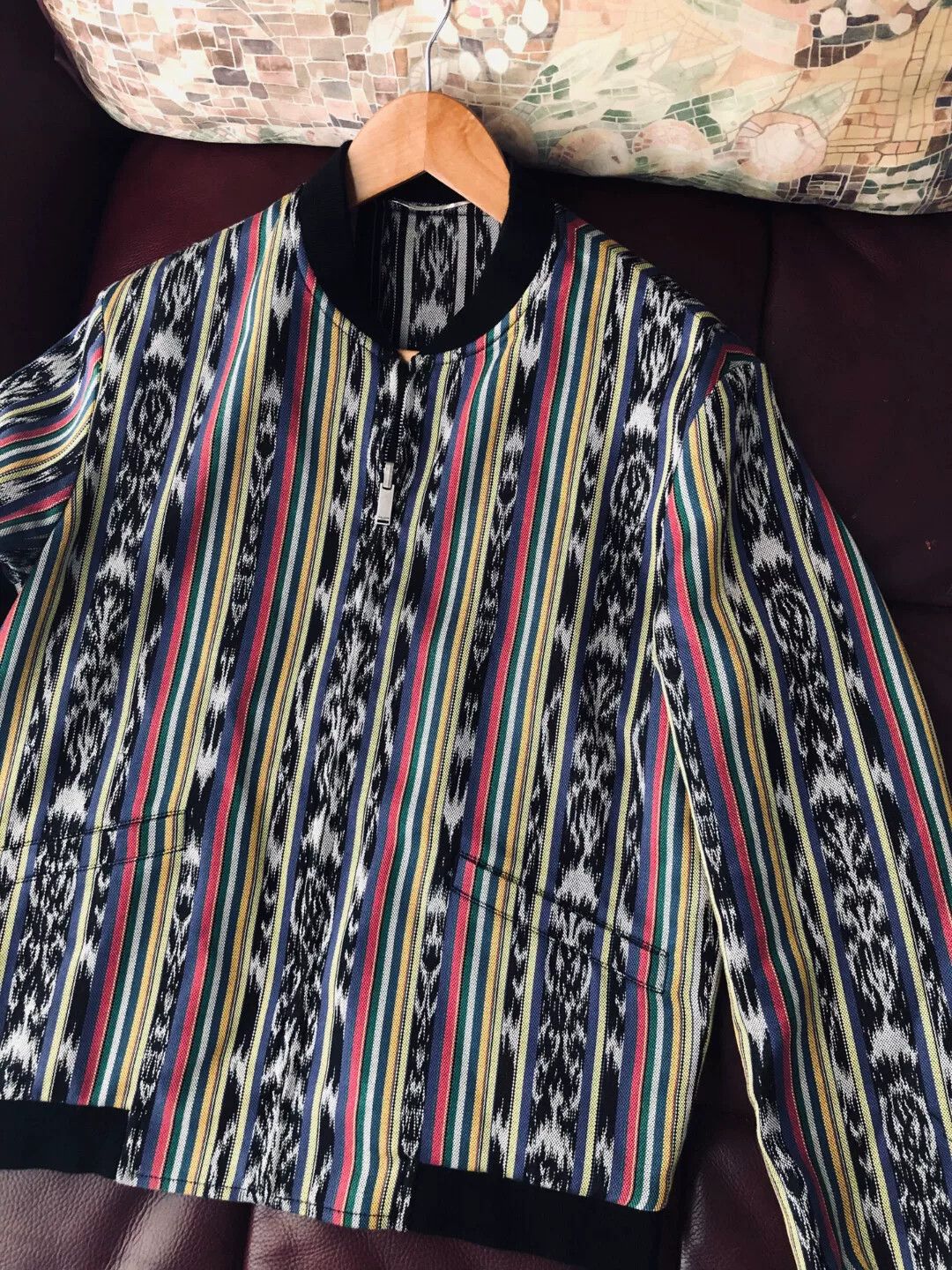 Saint Laurent Paris Saint Laurent Reversible Ikat Varsity Jacket Size US S / EU 44-46 / 1 - 6 Thumbnail