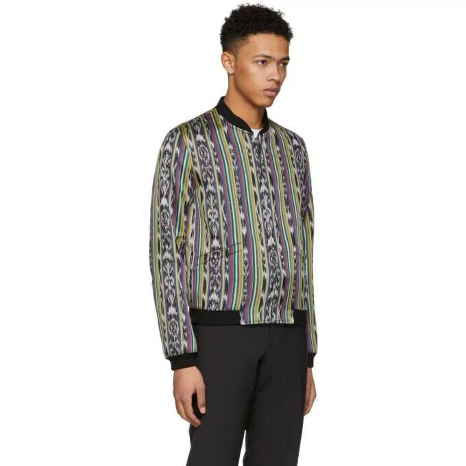 Saint Laurent Paris Saint Laurent Reversible Ikat Varsity Jacket Size US S / EU 44-46 / 1 - 4 Thumbnail