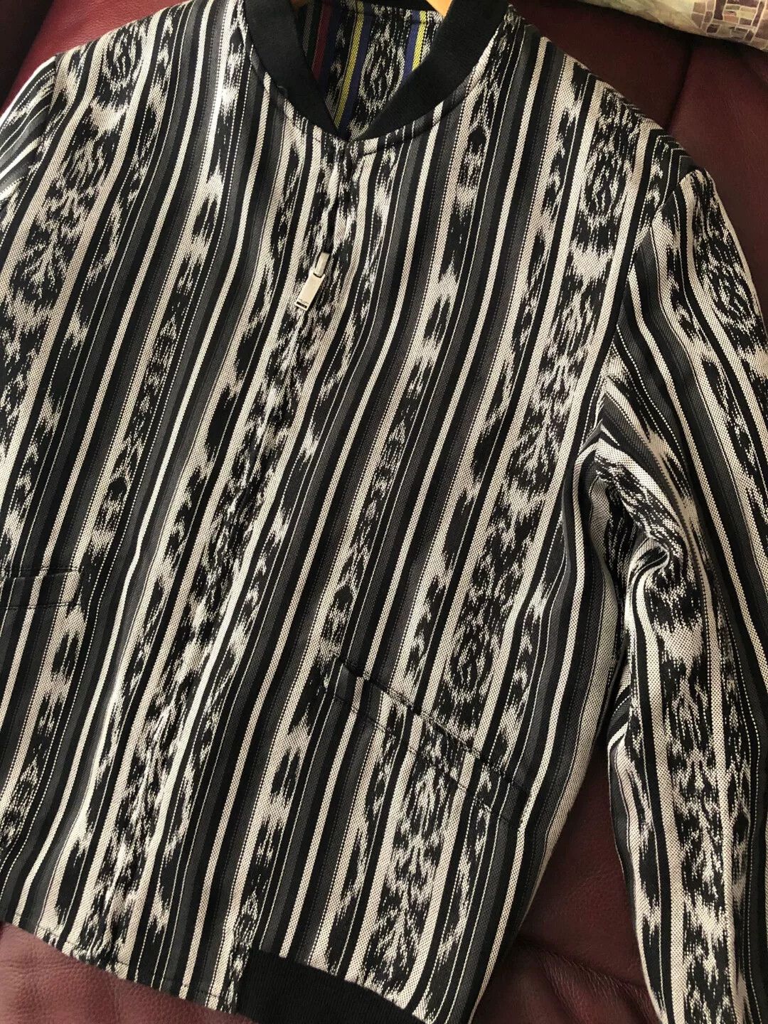 Saint Laurent Paris Saint Laurent Reversible Ikat Varsity Jacket Size US S / EU 44-46 / 1 - 8 Thumbnail