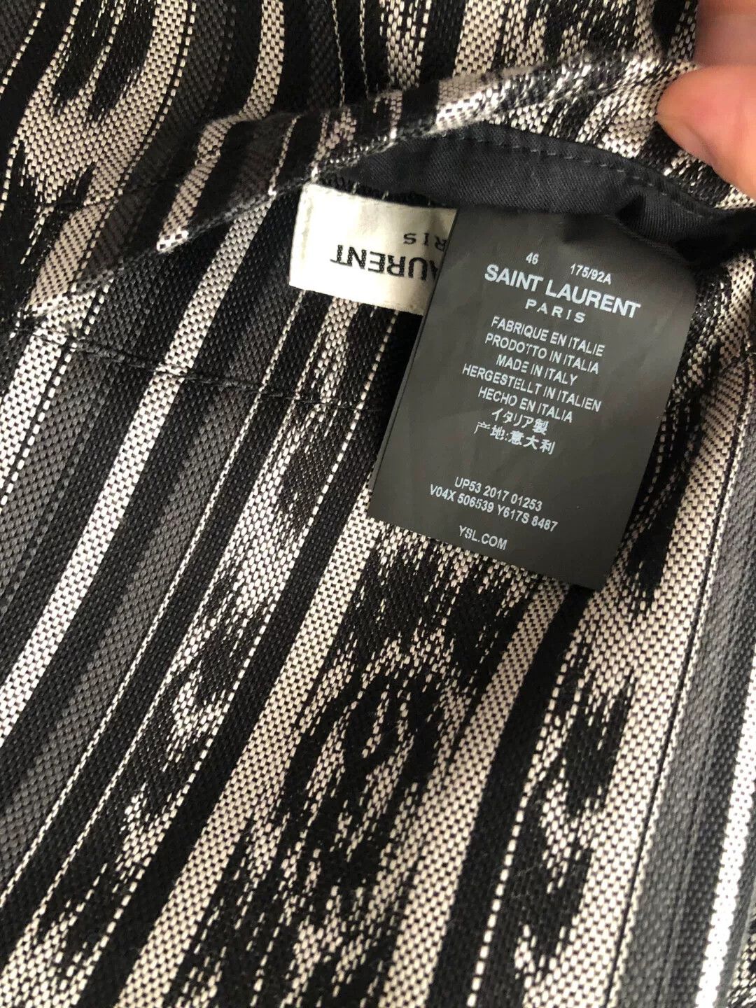Saint Laurent Paris Saint Laurent Reversible Ikat Varsity Jacket Size US S / EU 44-46 / 1 - 10 Thumbnail