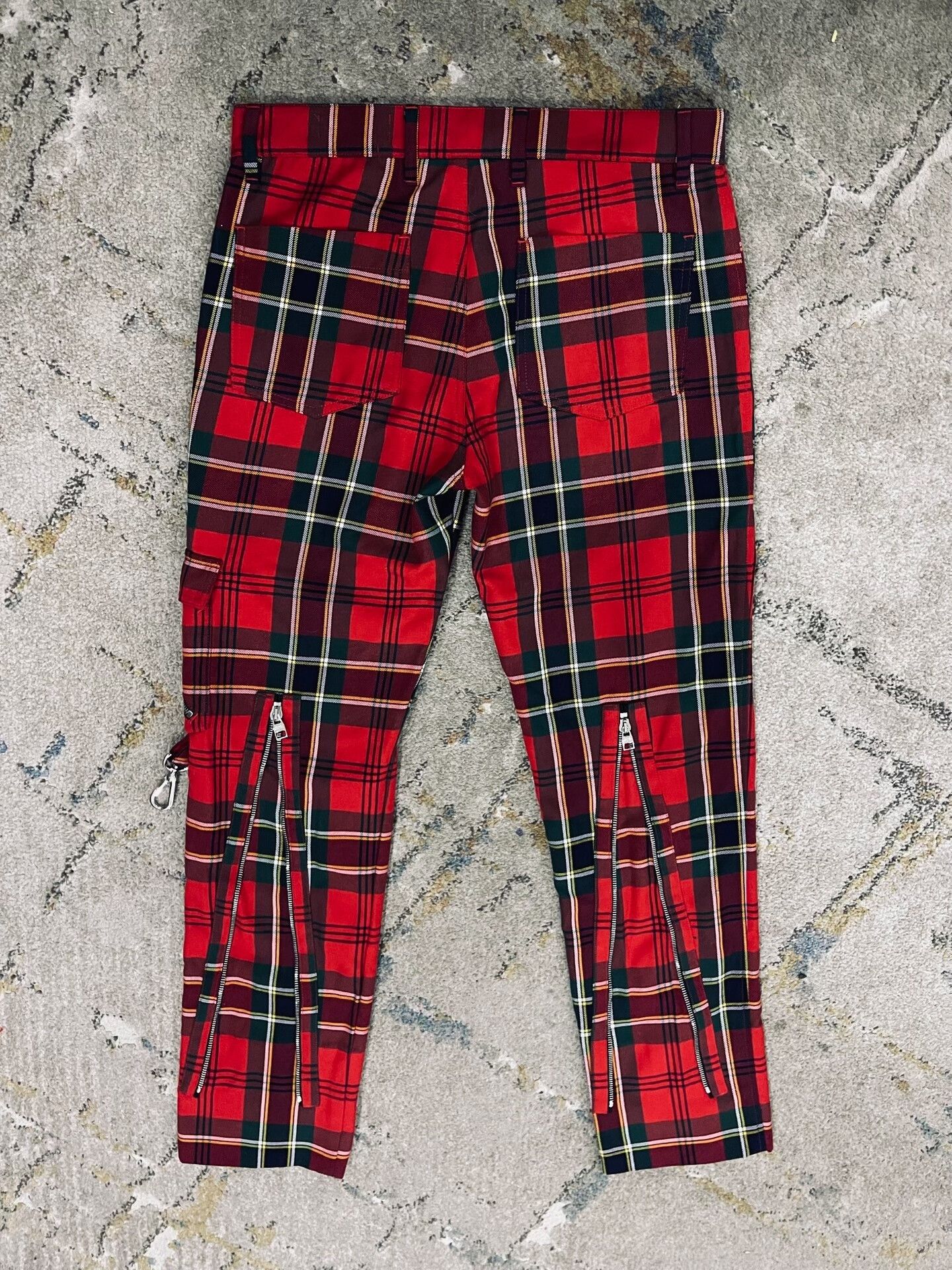 Alexander McQueen Alexander McQueen Plaid Multi-Zip Trousers Size US 30 / EU 46 - 2 Thumbnail