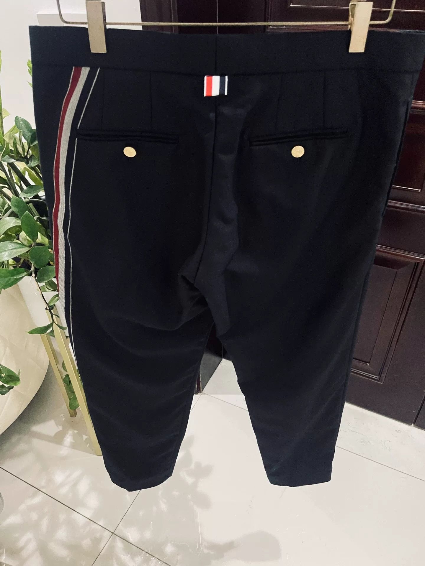 Thom Browne Thom Browne Wool Pants with Stripes Size US 31 - 2 Thumbnail