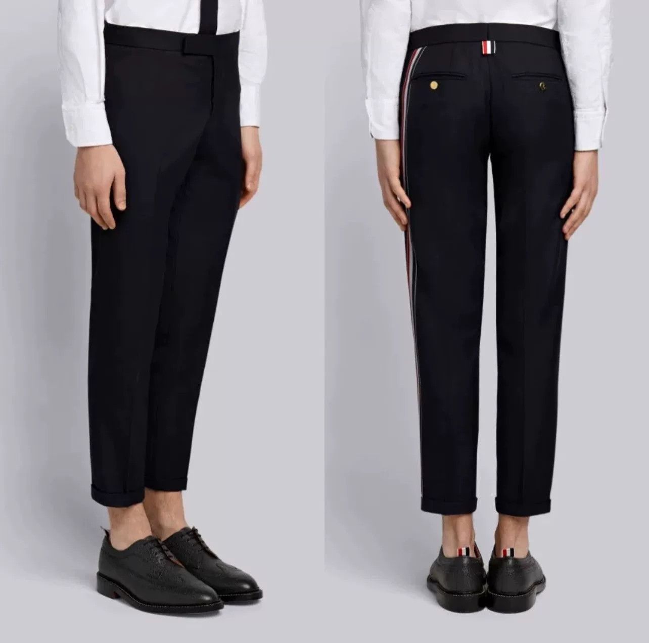 Thom Browne Thom Browne Wool Pants with Stripes Size US 31 - 7 Thumbnail