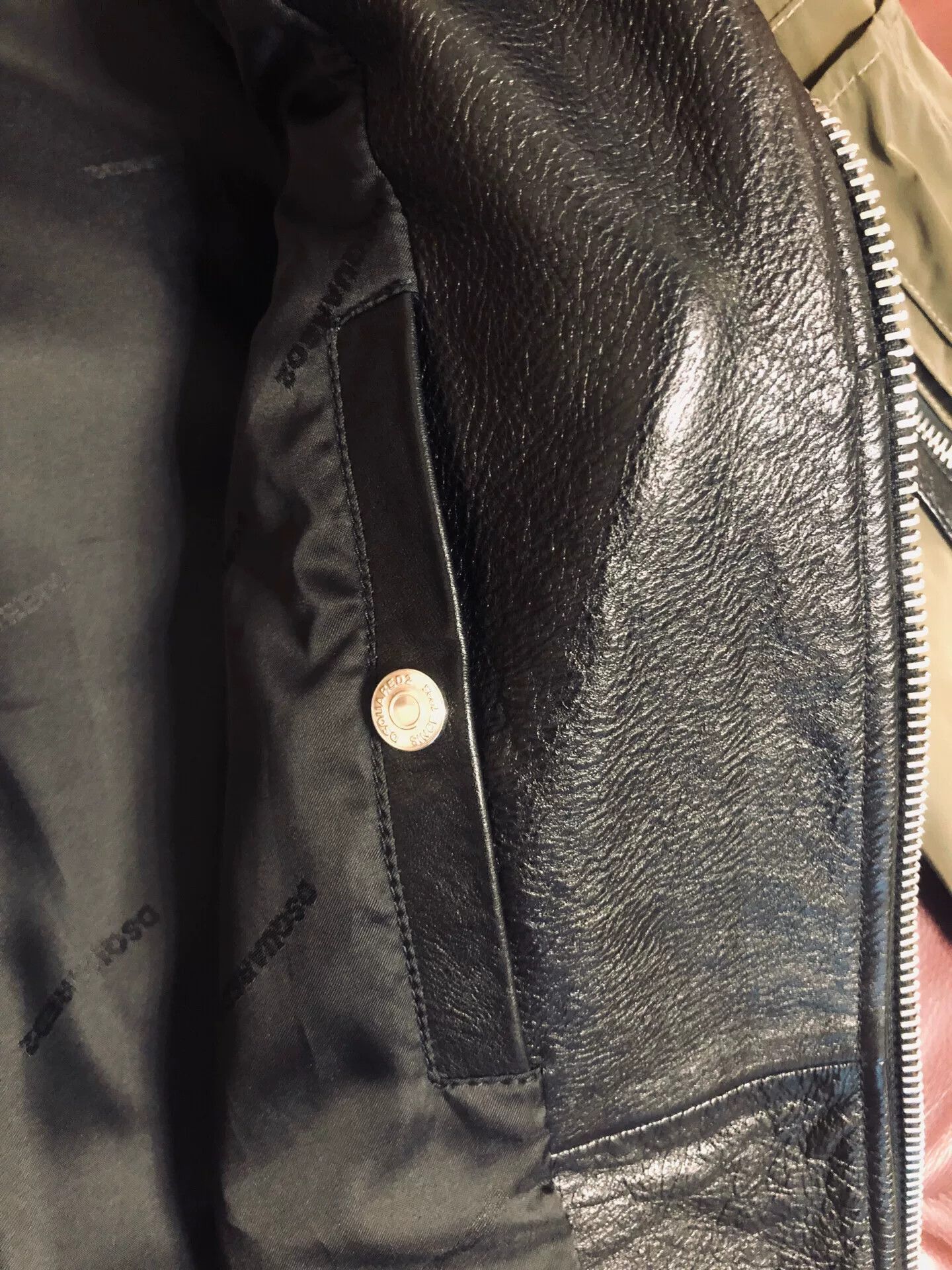 Dsquared2 dsquared2 Biker Bomber Leather Jacket Size US M / EU 48-50 / 2 - 6 Thumbnail