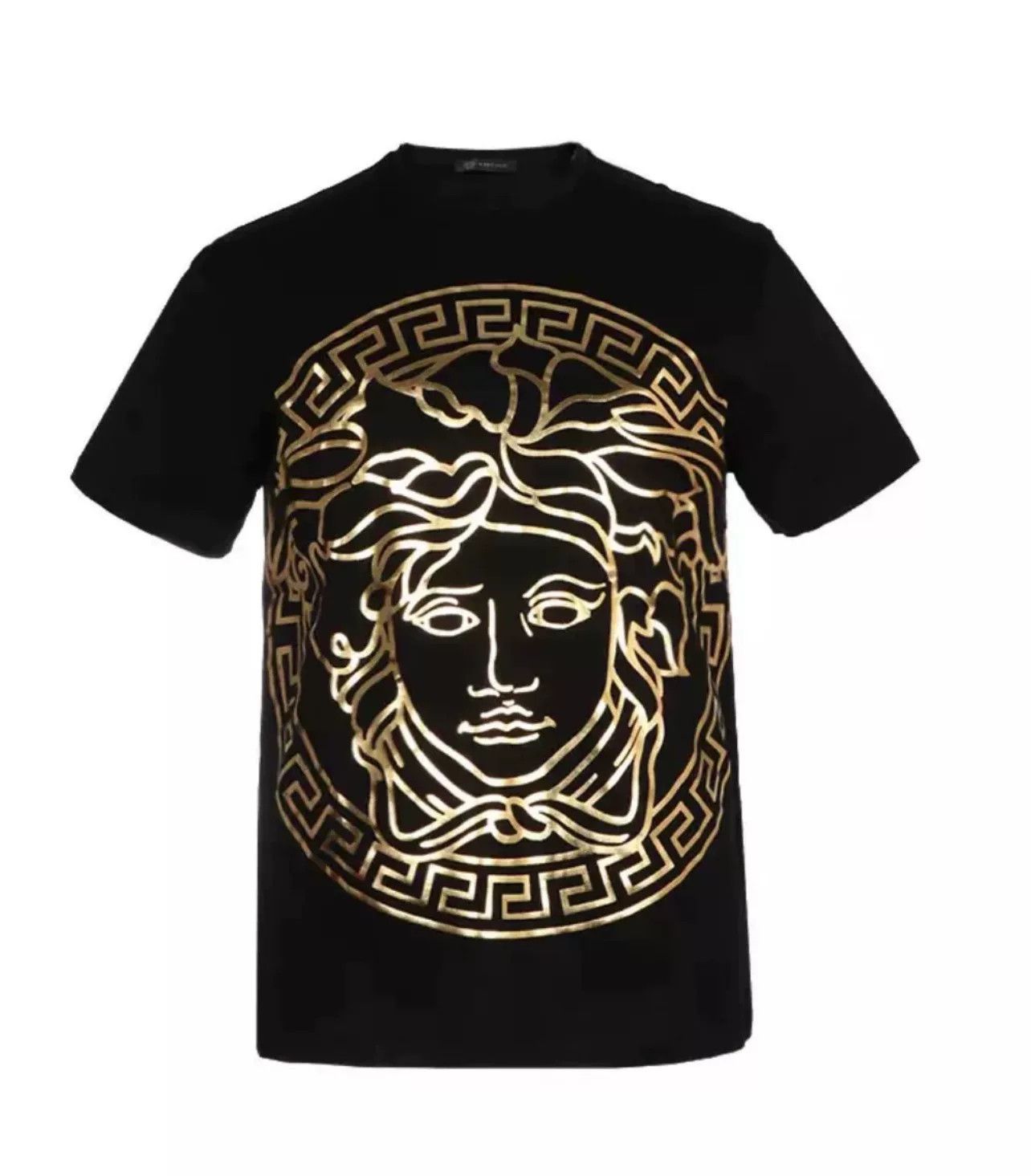 Versace Versace Gold Print Short Sleeve T-Shirt Size US XXL / EU 58 / 5 - 4 Thumbnail