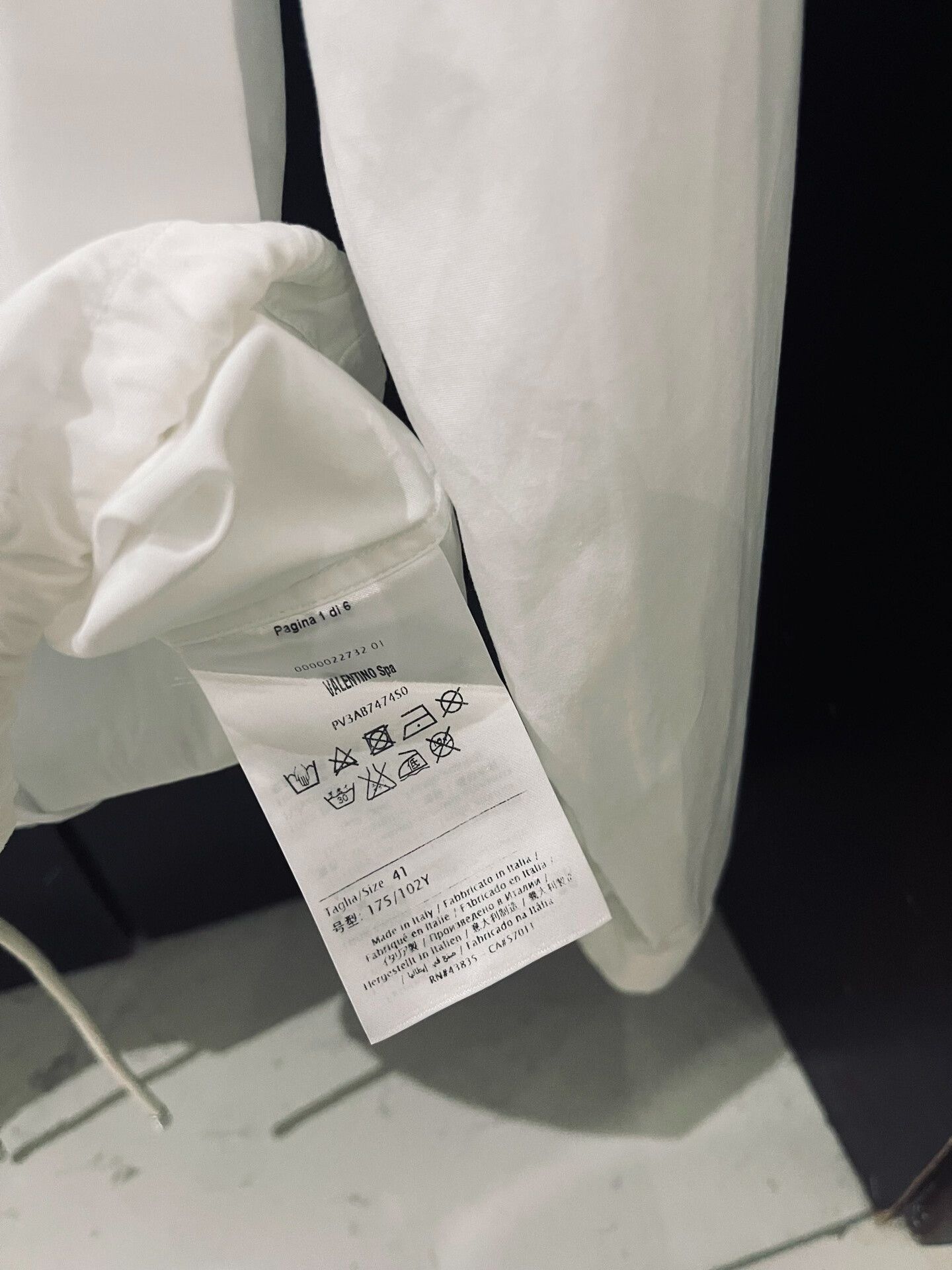 Valentino Valentino White Shirt Jacket with Drawstring Size US M / EU 48-50 / 2 - 4 Thumbnail