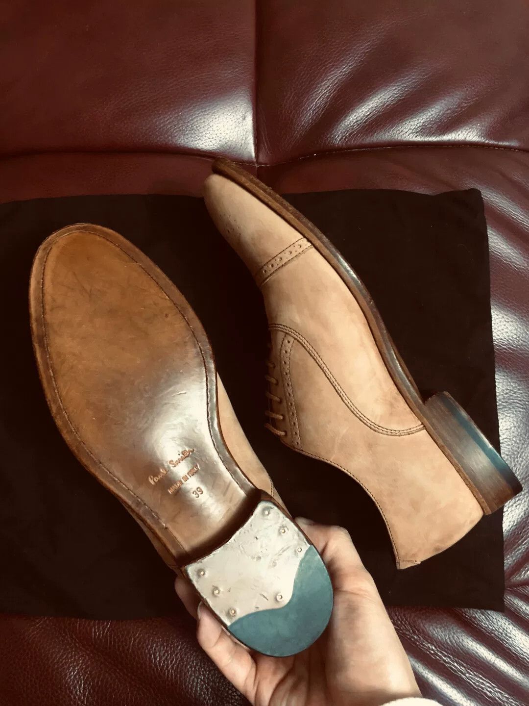 Paul Smith Paul Smith Brown Leather Dress Shoes Size US 6 / EU 39 - 3 Thumbnail