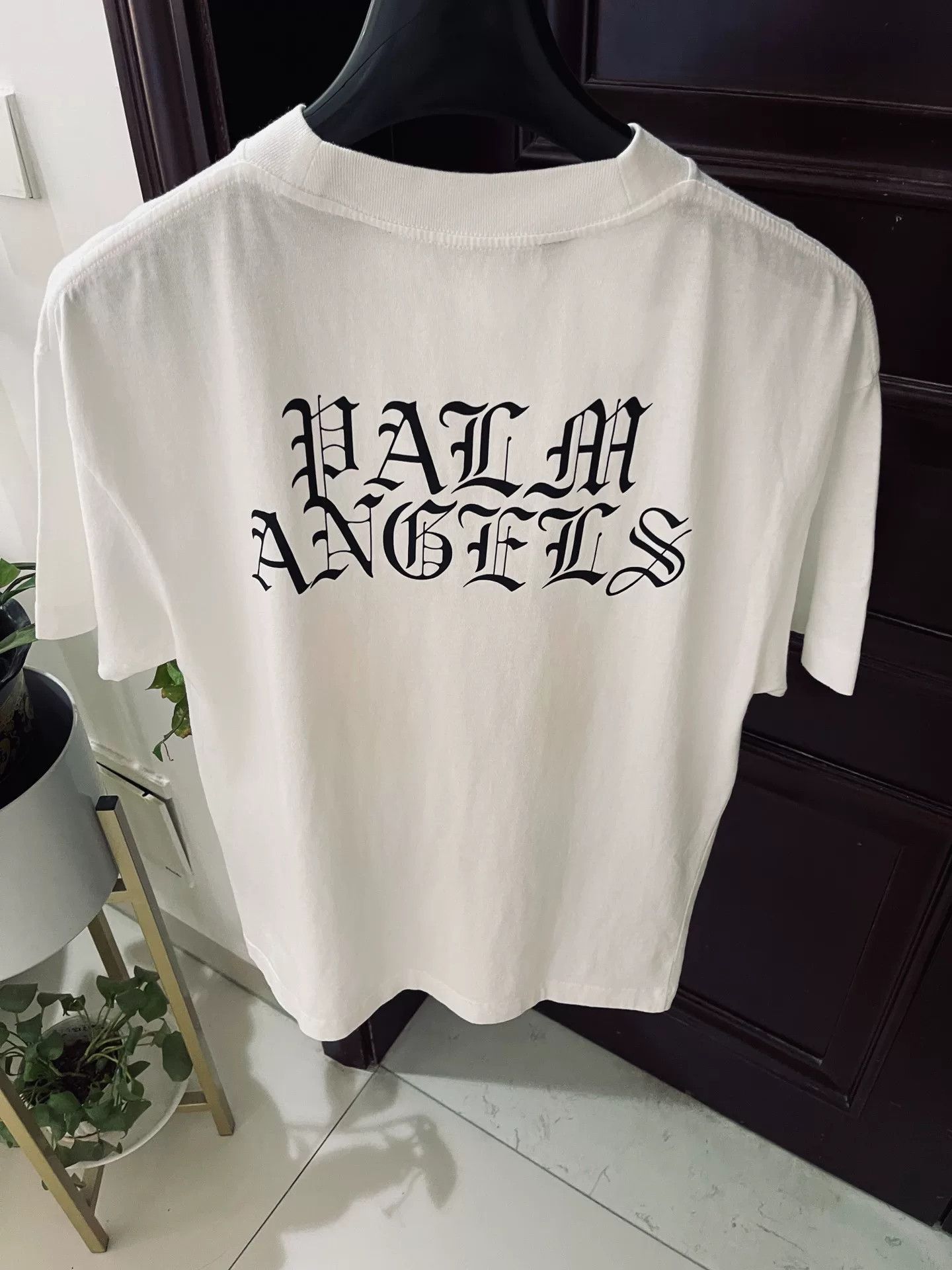 Palm Angels Palm Angels Flame Logo Short Sleeve Tee Size US M / EU 48-50 / 2 - 2 Thumbnail