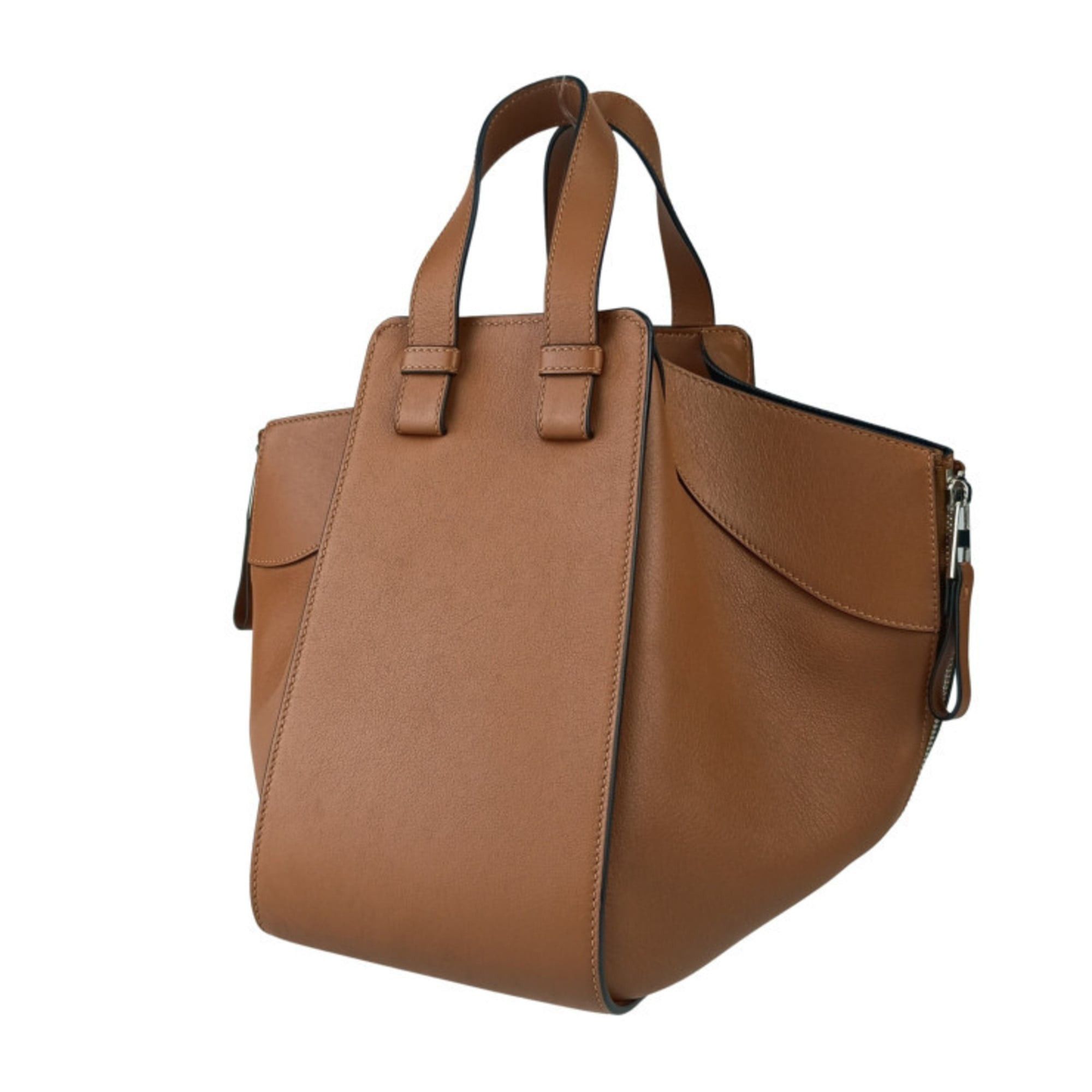 Loewe LOEWE Hammock Small Handbag 387.30.S35 TAN (Brown) Classic Calfskin Women's Shoulder Bag Size ONE SIZE - 3 Thumbnail