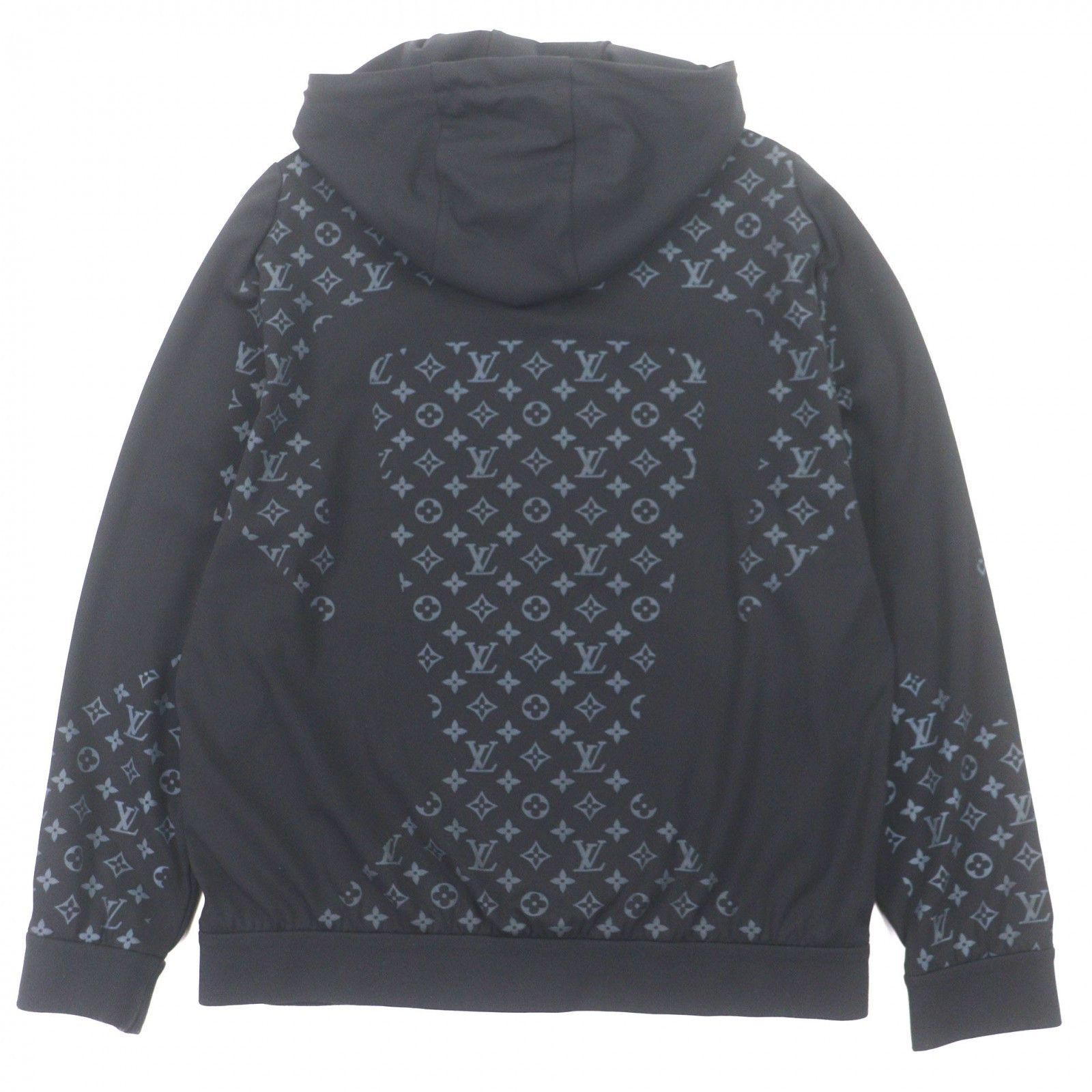 Louis Vuitton Louis Vuitton Louis Vuitton Hybrid Zip-Through Monogram Nylon Hoodie Textile Sweatshirts & Hoodies 1A9GNB DUTY FREE for USA Size ONE SIZE - 3 Thumbnail