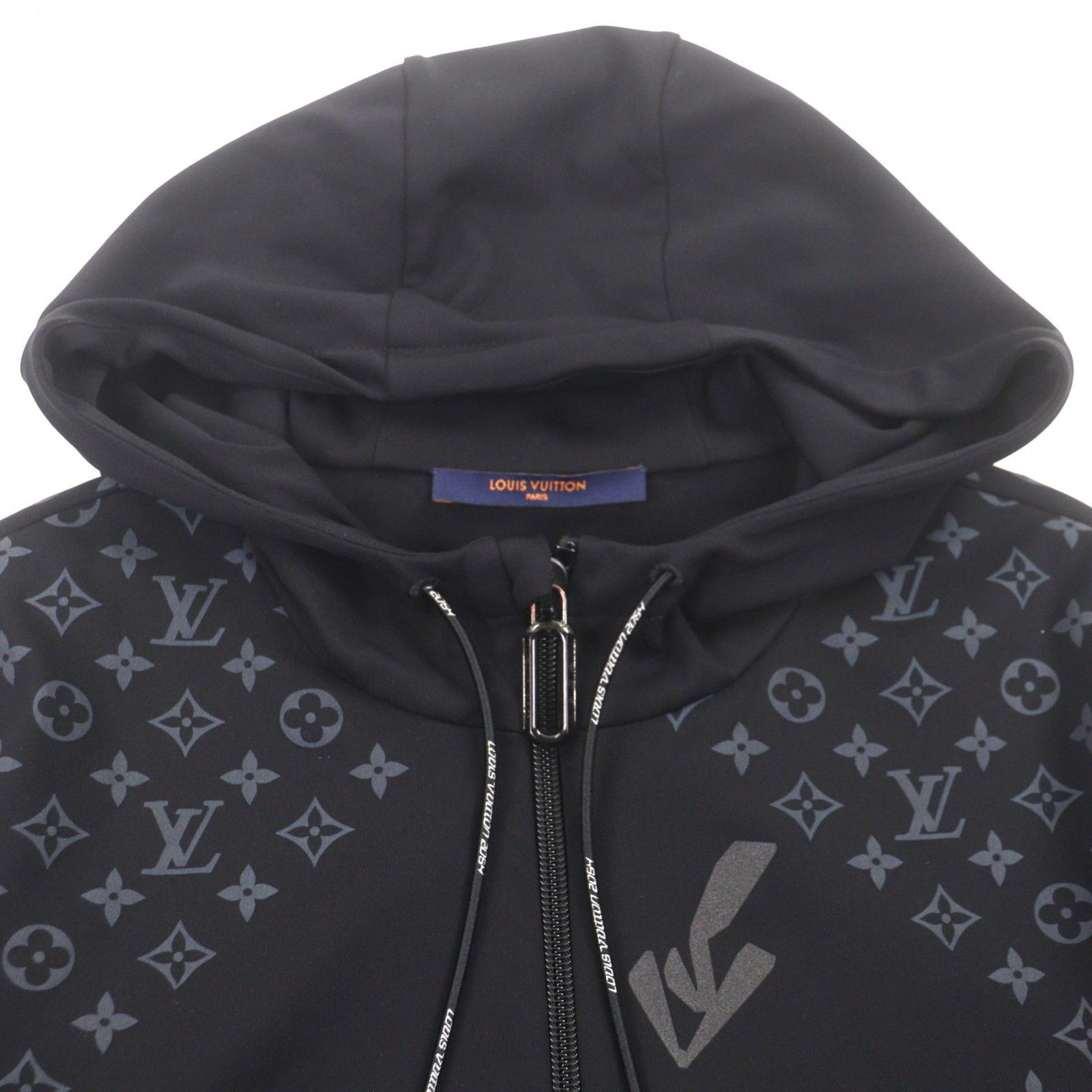 Louis Vuitton Louis Vuitton Louis Vuitton Hybrid Zip-Through Monogram Nylon Hoodie Textile Sweatshirts & Hoodies 1A9GNB DUTY FREE for USA Size ONE SIZE - 2 Thumbnail