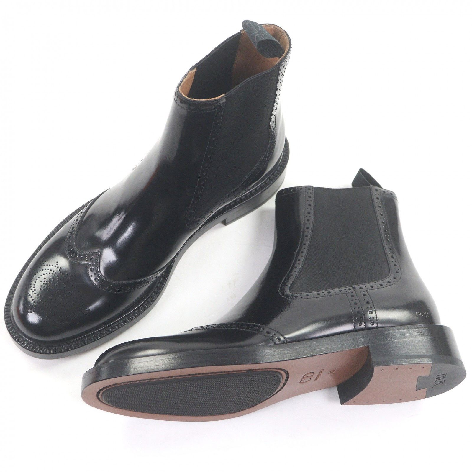 Dior Dior Dior Evidence Oblique Leather Chelsea Boots Leather Shoes DUTY FREE for USA Size ONE SIZE - 3 Thumbnail