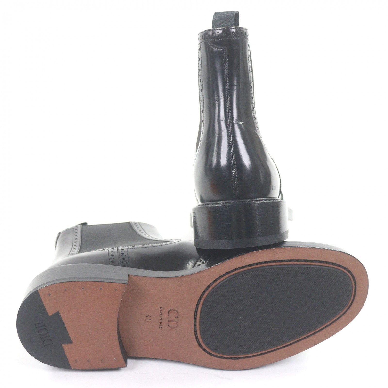 Dior Dior Dior Evidence Oblique Leather Chelsea Boots Leather Shoes DUTY FREE for USA Size ONE SIZE - 4 Thumbnail