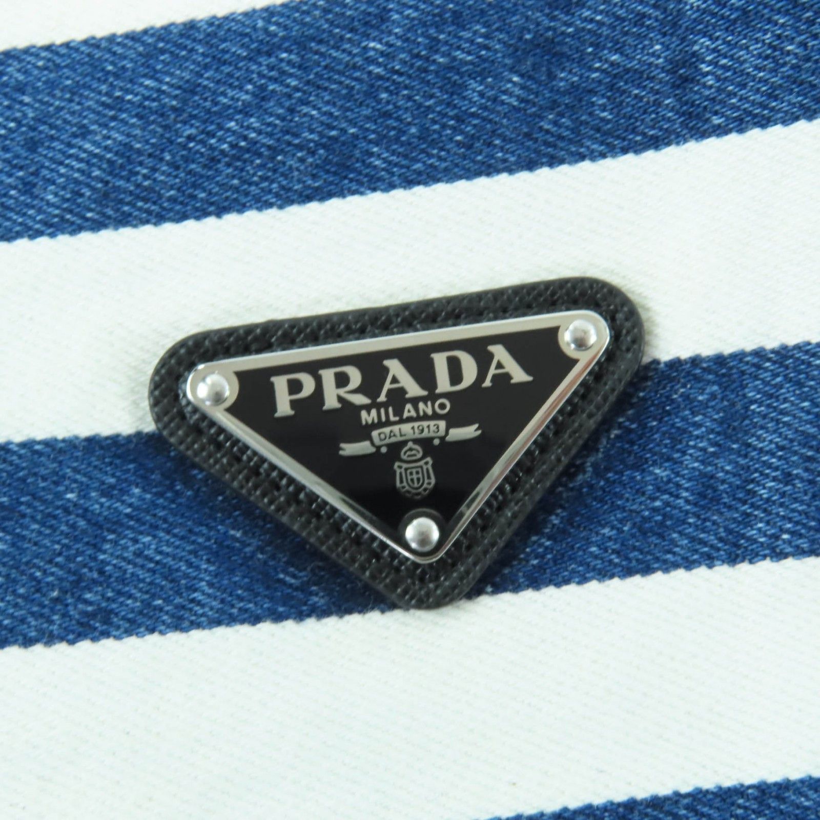 Prada Prada Prada Triangle Logo Organic Cotton Denim One Piece Top Textile Tops DUTY FREE for USA Size ONE SIZE - 5 Thumbnail