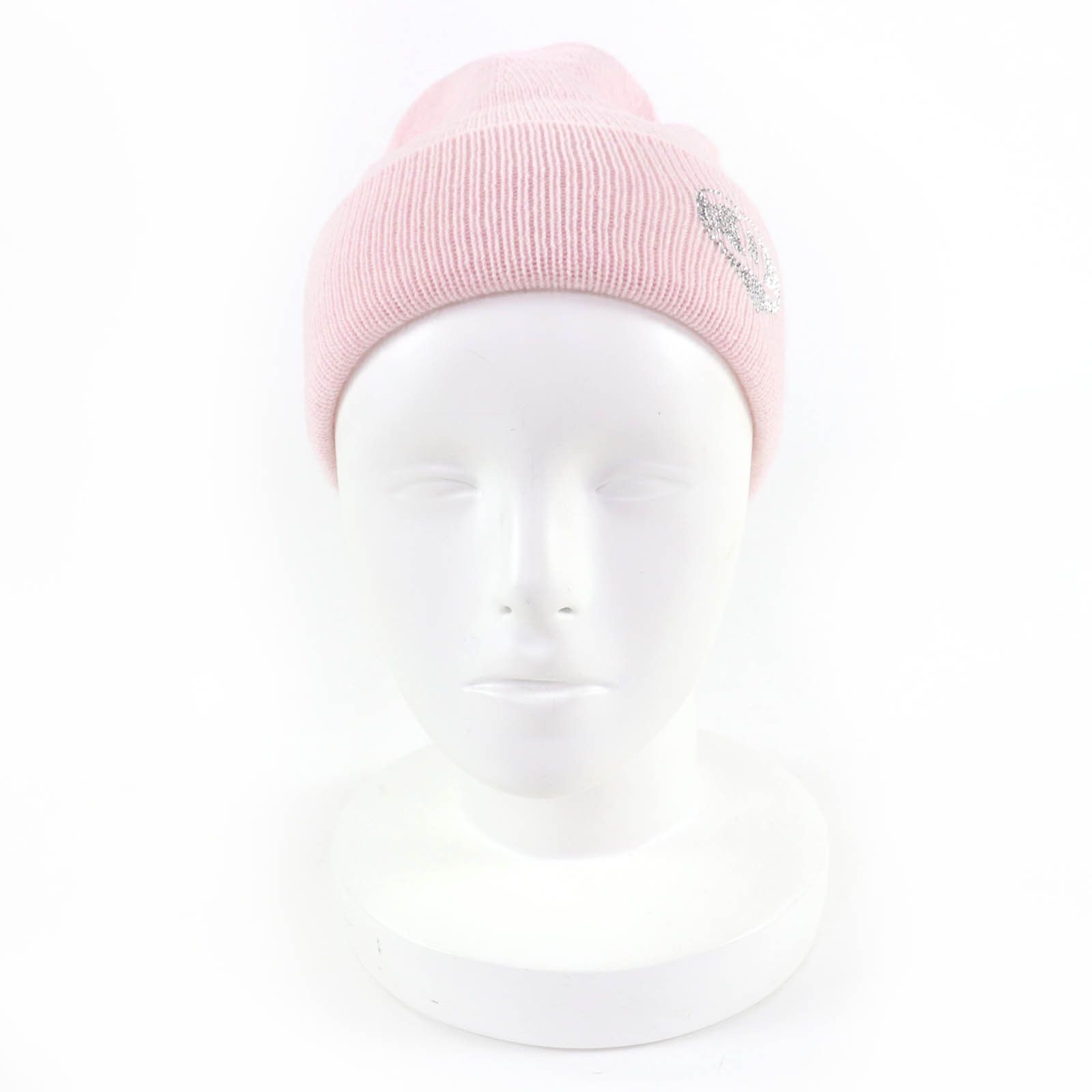 Chanel Chanel Chanel COCO Mark Heart Cashmere Knit Cap Textile Hats DUTY FREE for USA Size ONE SIZE - 4 Thumbnail