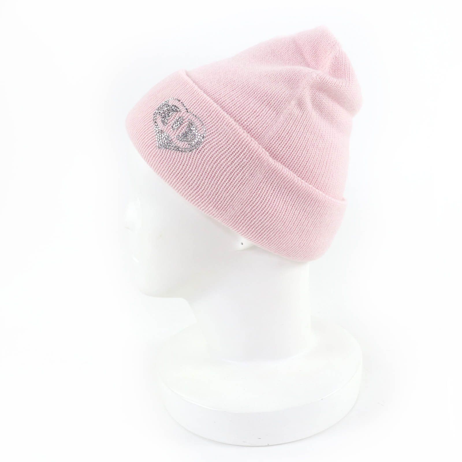 Chanel Chanel Chanel COCO Mark Heart Cashmere Knit Cap Textile Hats DUTY FREE for USA Size ONE SIZE - 5 Thumbnail