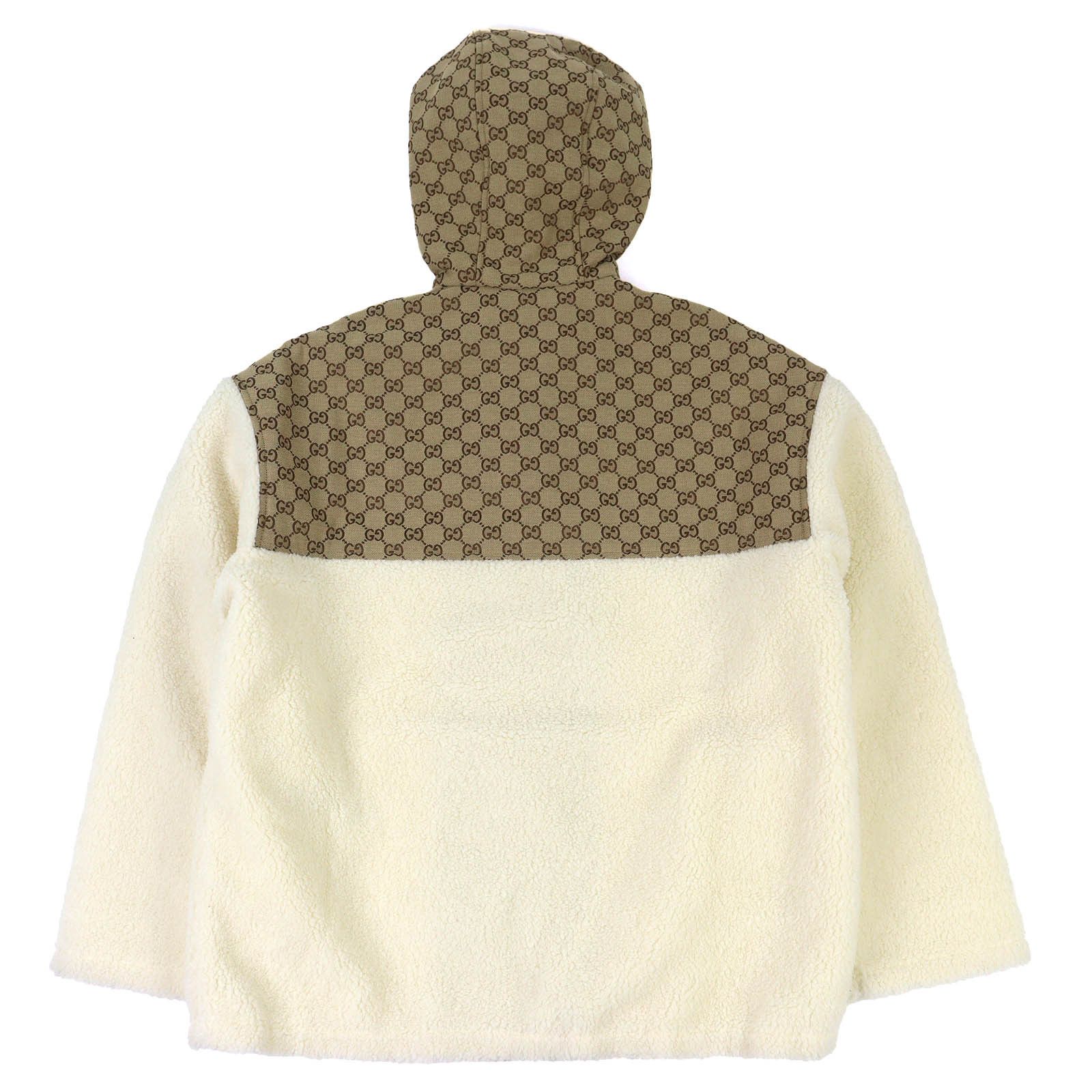 Gucci Gucci Gucci GG Intarsia Wool Zip-Up Hooded Jacket Textile Outerwear 798503 DUTY FREE for USA Size ONE SIZE - 2 Thumbnail